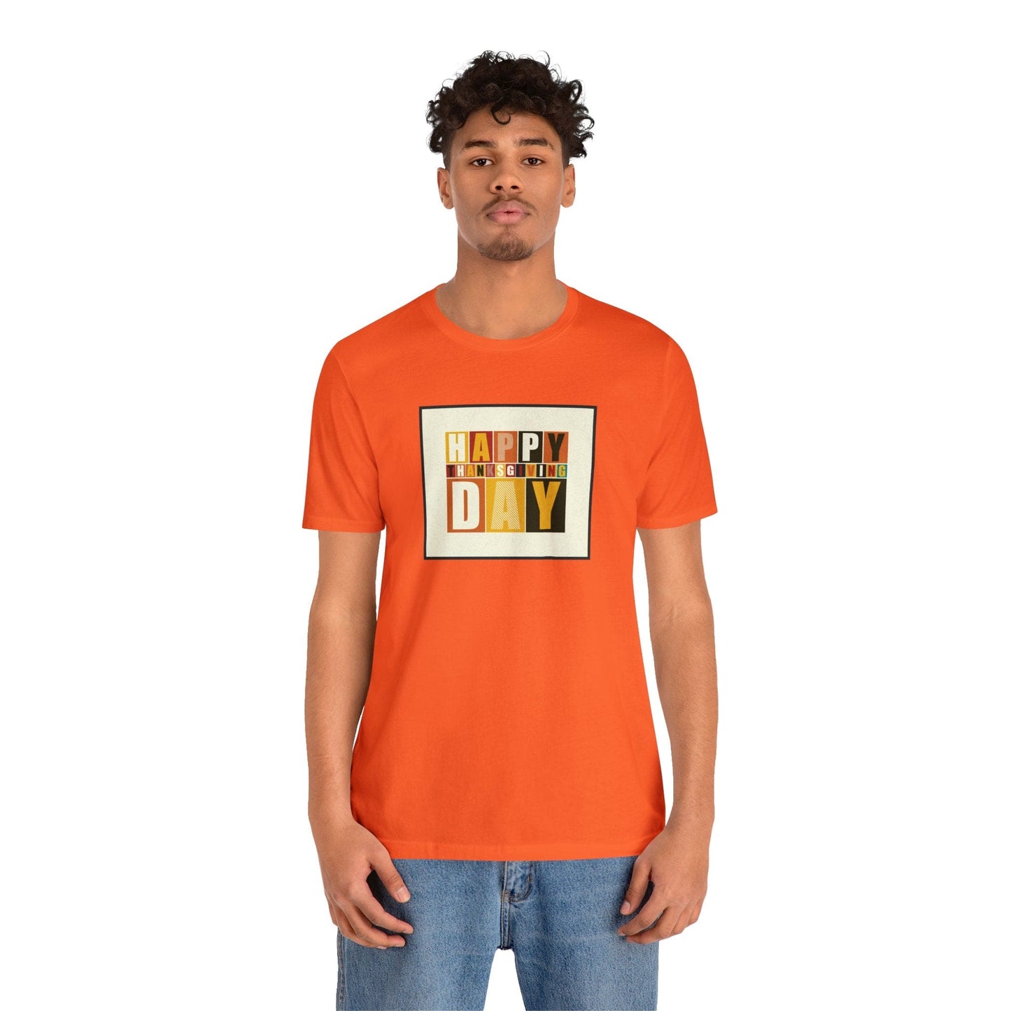Happy Thanksgiving: "Happy Thanksgiving Day" Artsy Design T-Shirt