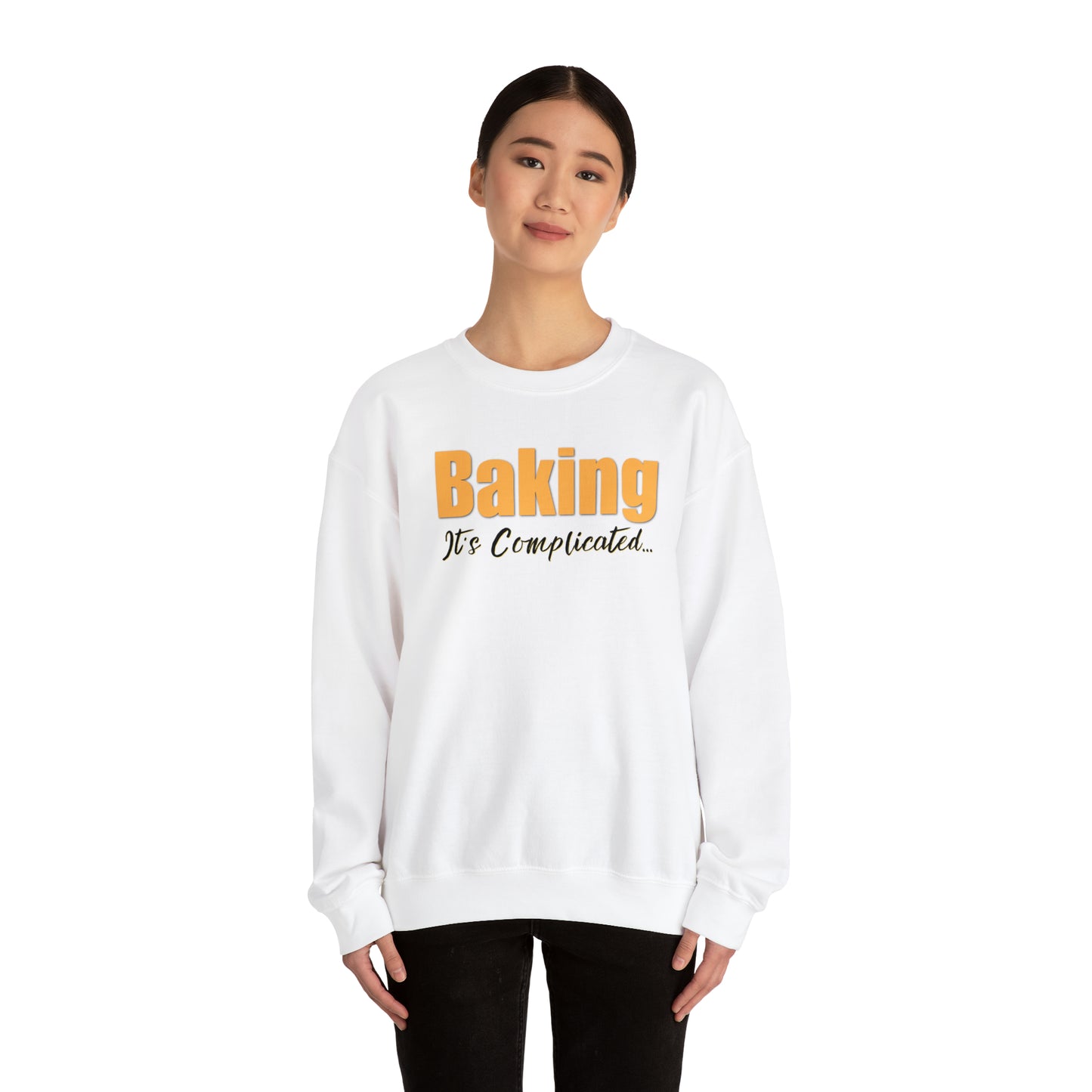 “Baking: It's Complicated...” Gildan 18000 Unisex Heavy Blend™ Crewneck Sweatshirt