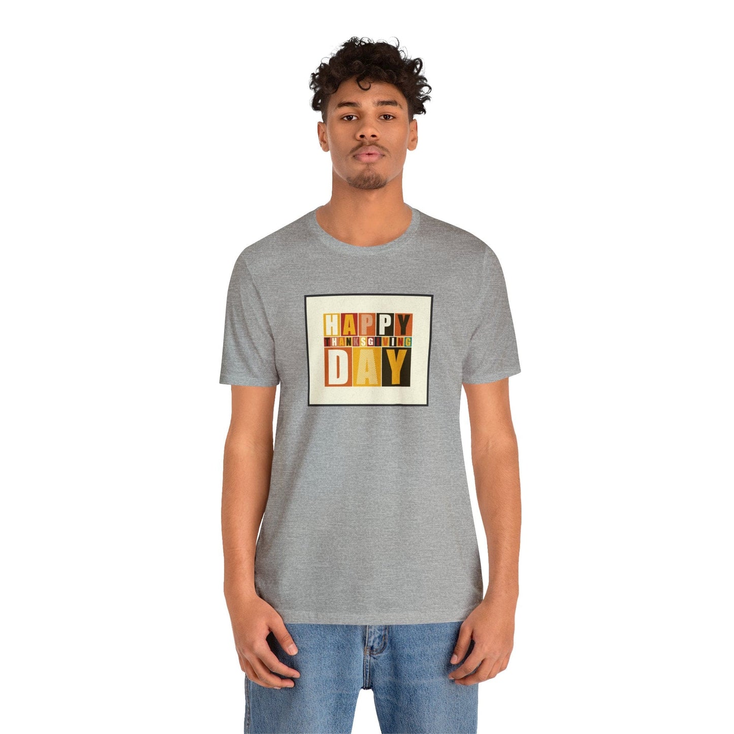 Happy Thanksgiving: "Happy Thanksgiving Day" Artsy Design T-Shirt
