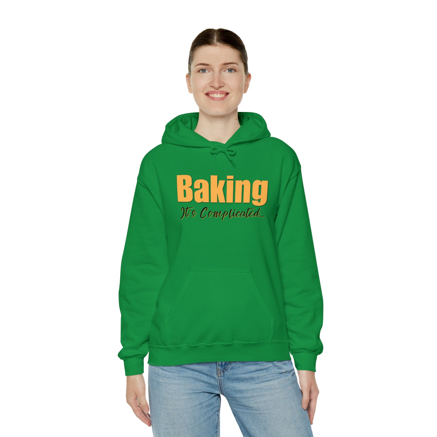 “Baking: It's Complicated...” Gildan 18500 Unisex Heavy Blend™ Hooded Sweatshirt