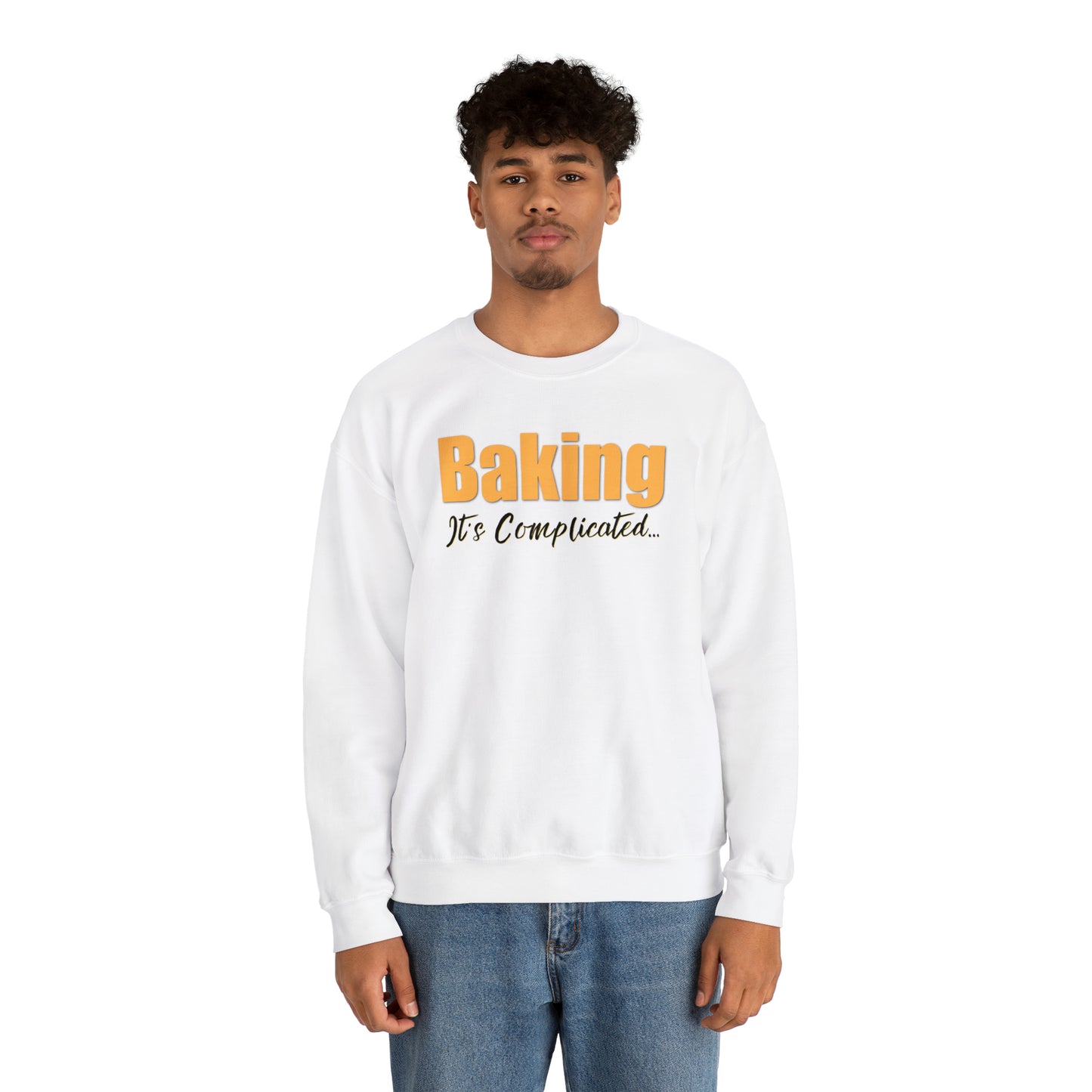“Baking: It's Complicated...” Gildan 18000 Unisex Heavy Blend™ Crewneck Sweatshirt
