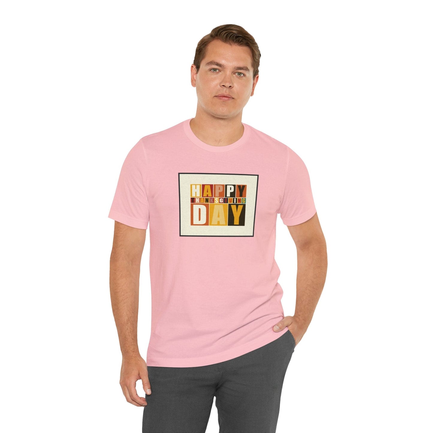 Happy Thanksgiving: "Happy Thanksgiving Day" Artsy Design T-Shirt