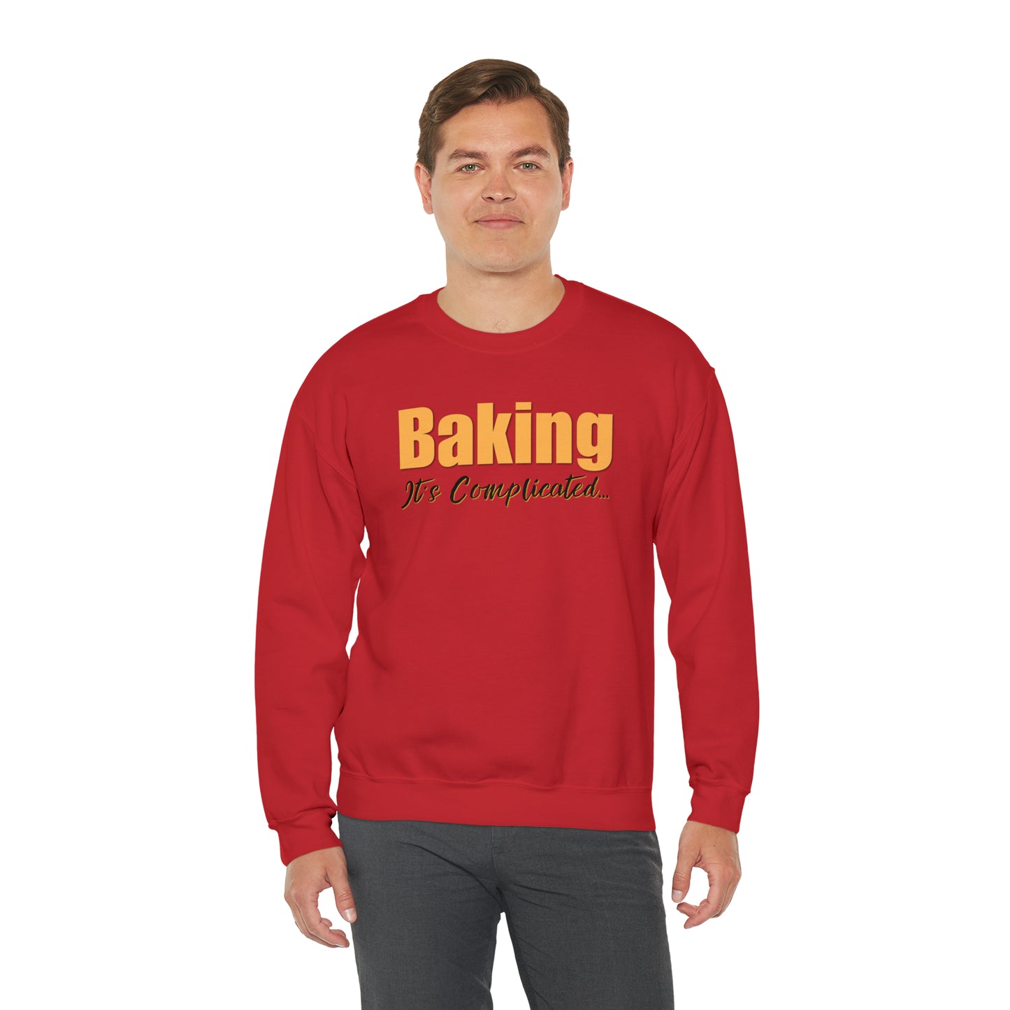 “Baking: It's Complicated...” Gildan 18000 Unisex Heavy Blend™ Crewneck Sweatshirt