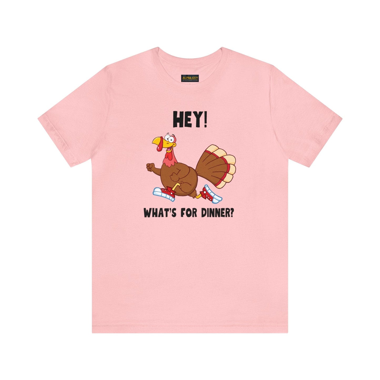 Jerky Turkey: “Hey! What's for Dinner?” Thanksgiving Novelty T-Shirt