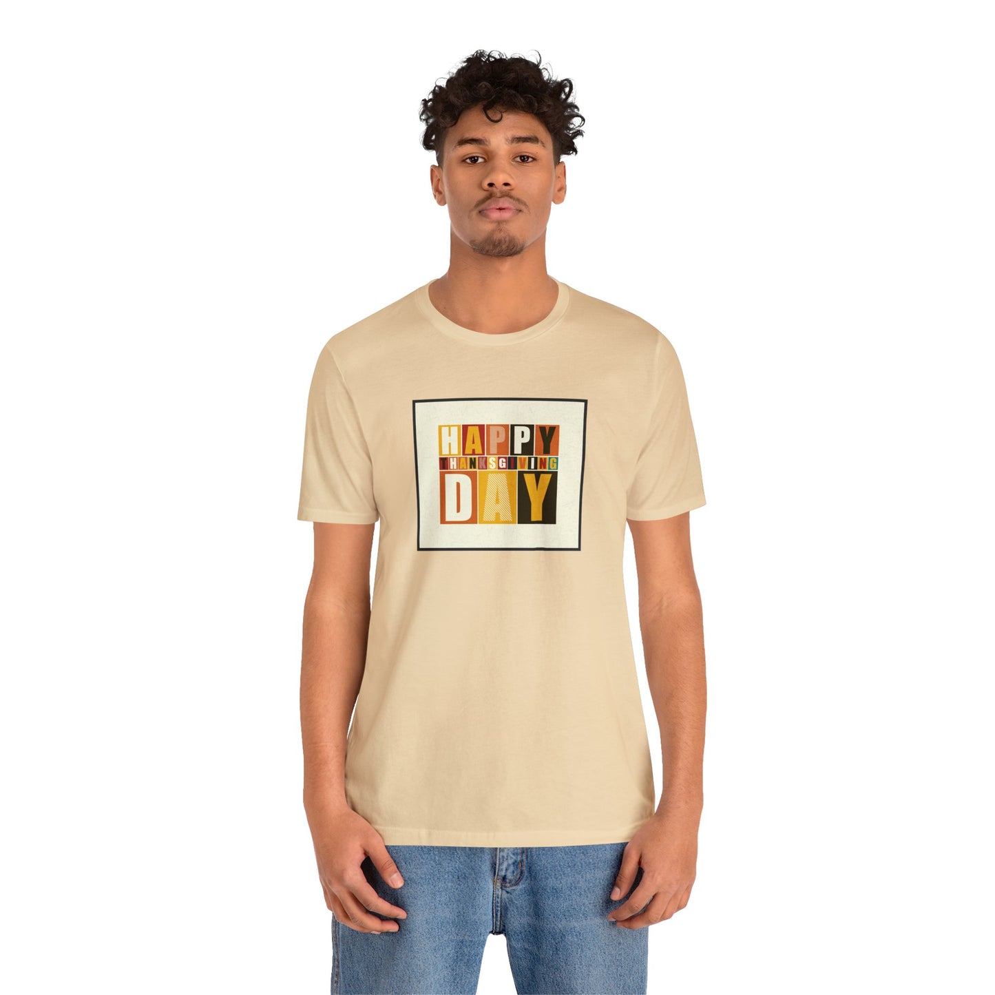 Happy Thanksgiving: "Happy Thanksgiving Day" Artsy Design T-Shirt