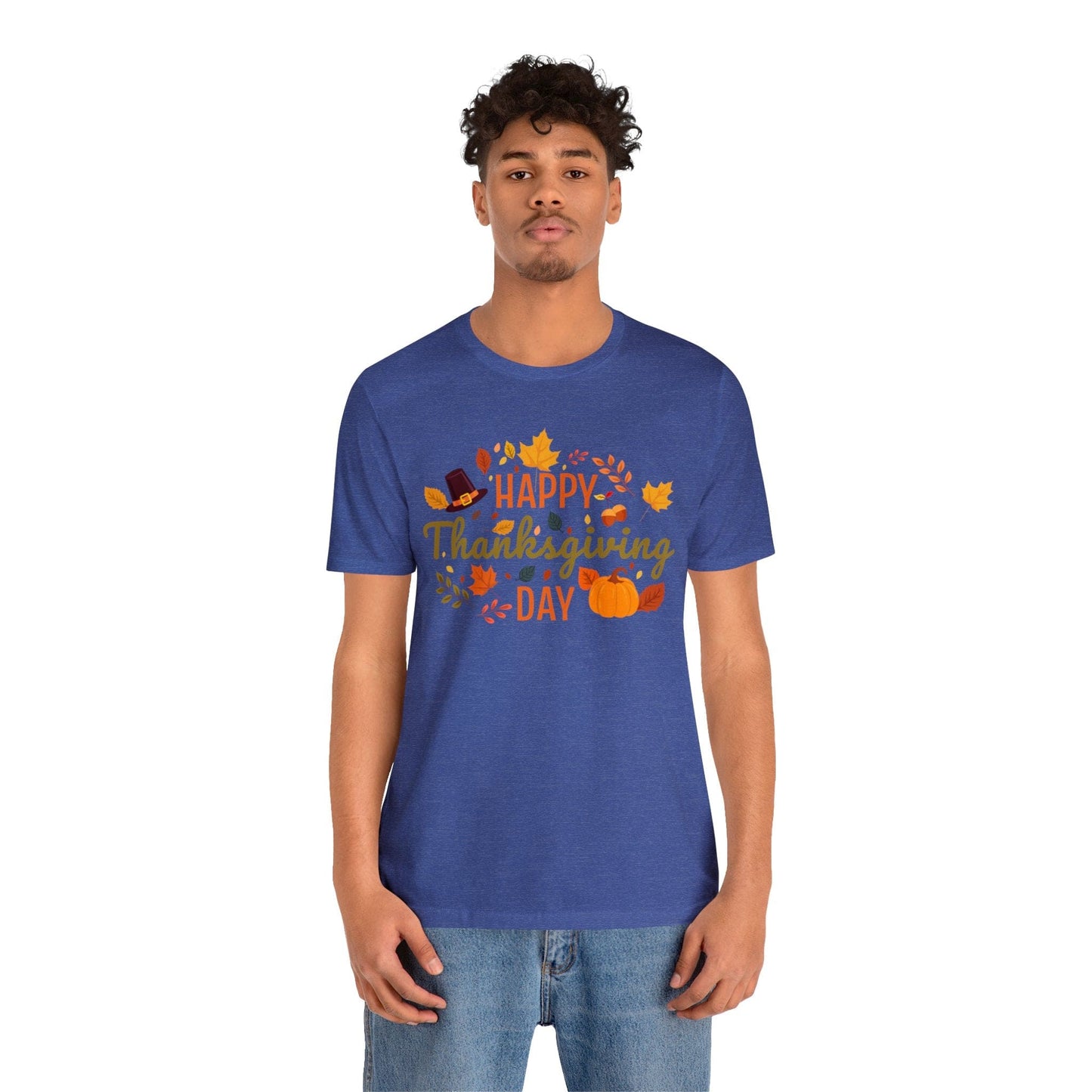 Happy Thanksgiving: “Happy Thanksgiving Day” w/Potpourri Design T-Shirt