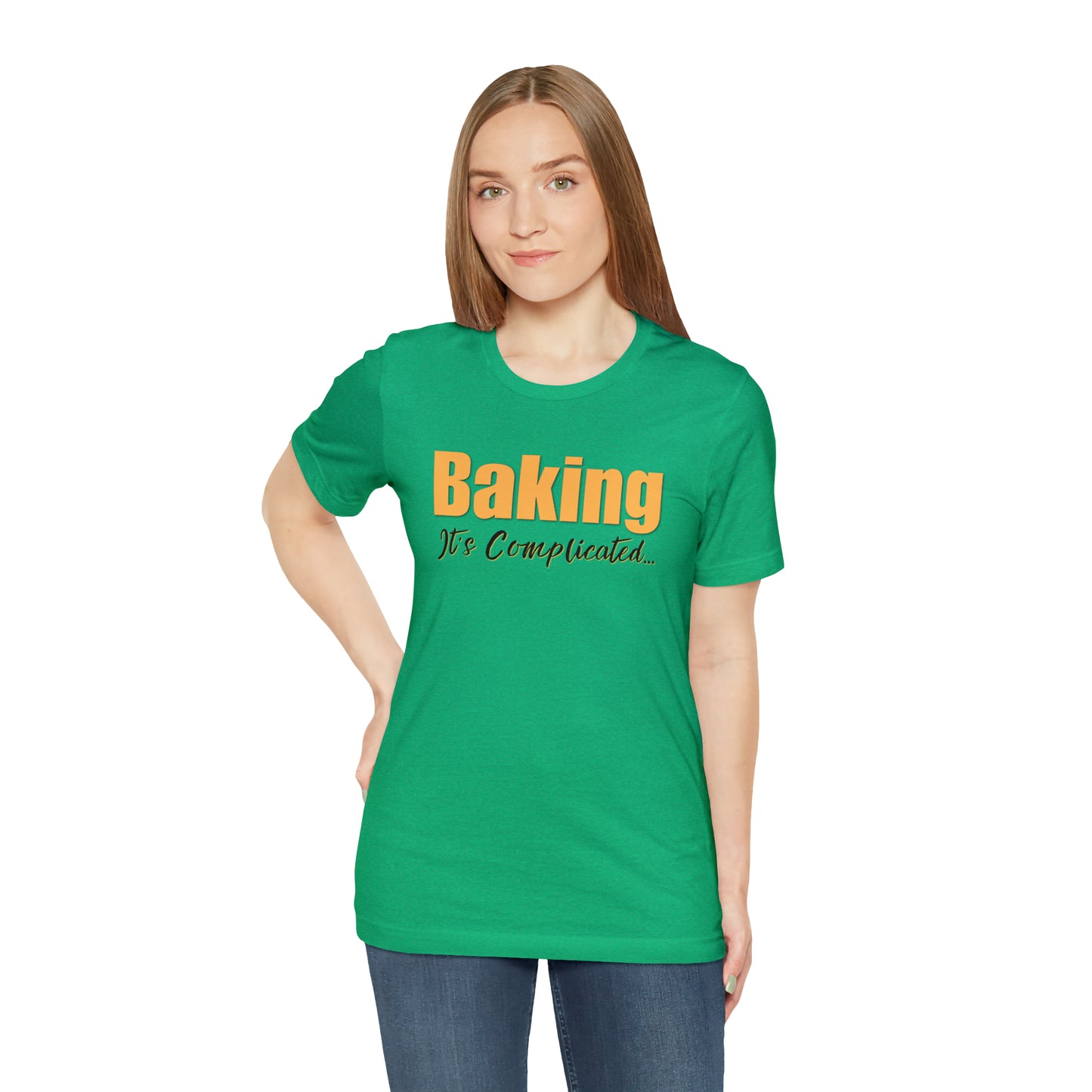“Baking: It's Complicated...” Bella + Canvas 3001 Unisex Jersey Short Sleeve Tee