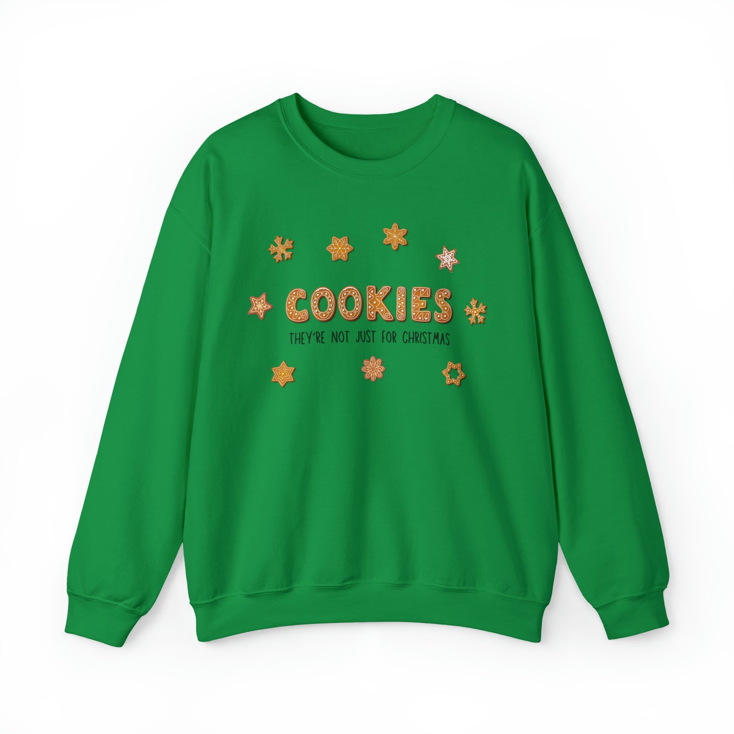 “Cookies: They're Not Just for Christmas” Gildan 18000 Unisex Heavy Blend™ Crewneck Sweatshirt