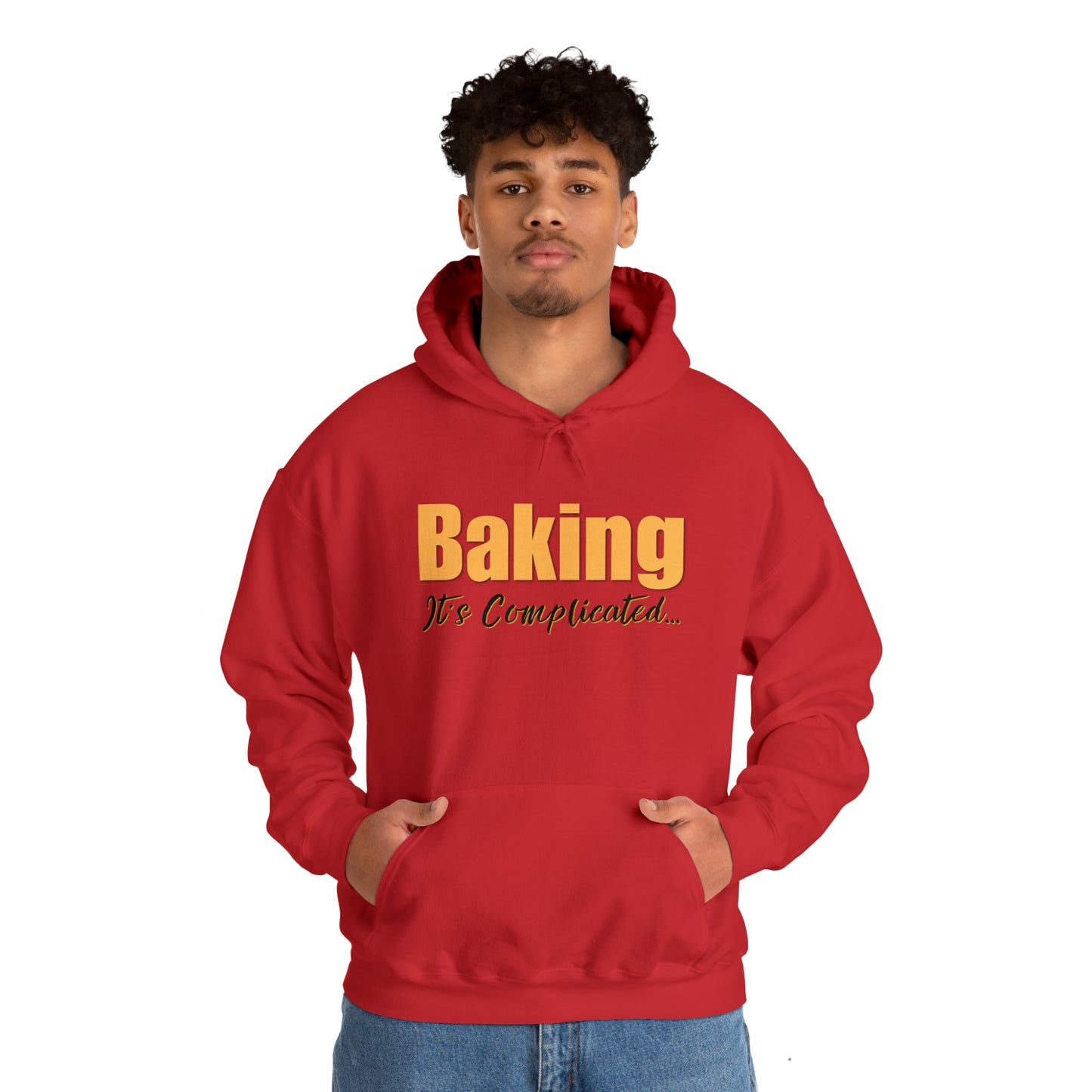 “Baking: It's Complicated...” Gildan 18500 Unisex Heavy Blend™ Hooded Sweatshirt