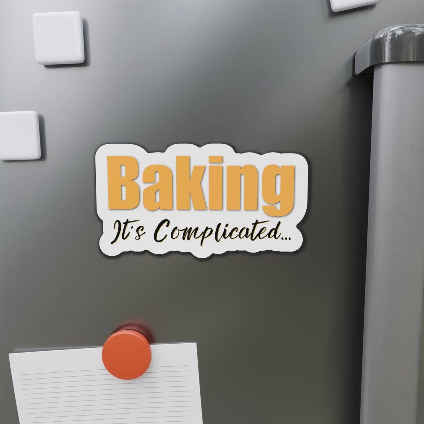 "Baking: It's Complicated” Die-Cut Magnets