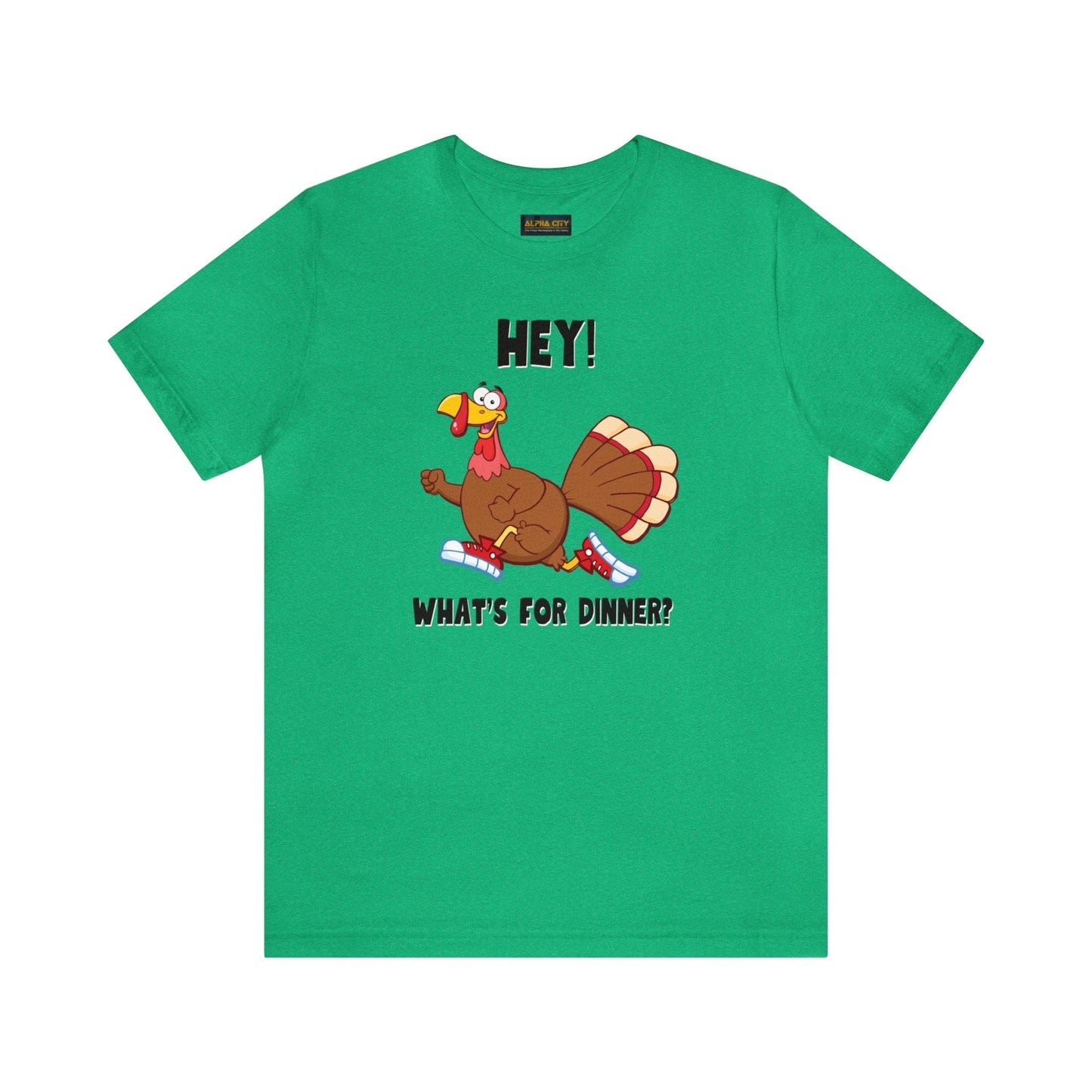 Jerky Turkey: “Hey! What's for Dinner?” Thanksgiving Novelty T-Shirt
