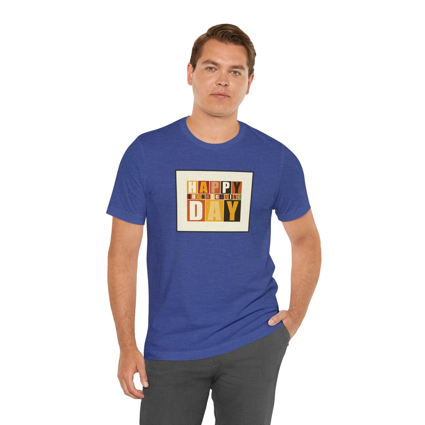 Happy Thanksgiving: "Happy Thanksgiving Day" Artsy Design T-Shirt
