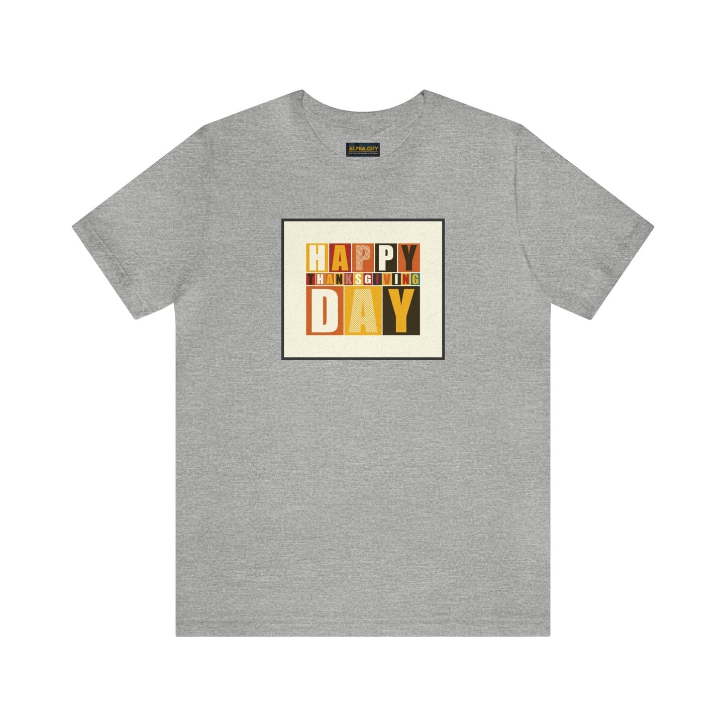 Happy Thanksgiving: "Happy Thanksgiving Day" Artsy Design T-Shirt