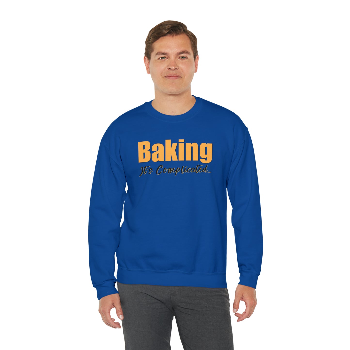 “Baking: It's Complicated...” Gildan 18000 Unisex Heavy Blend™ Crewneck Sweatshirt