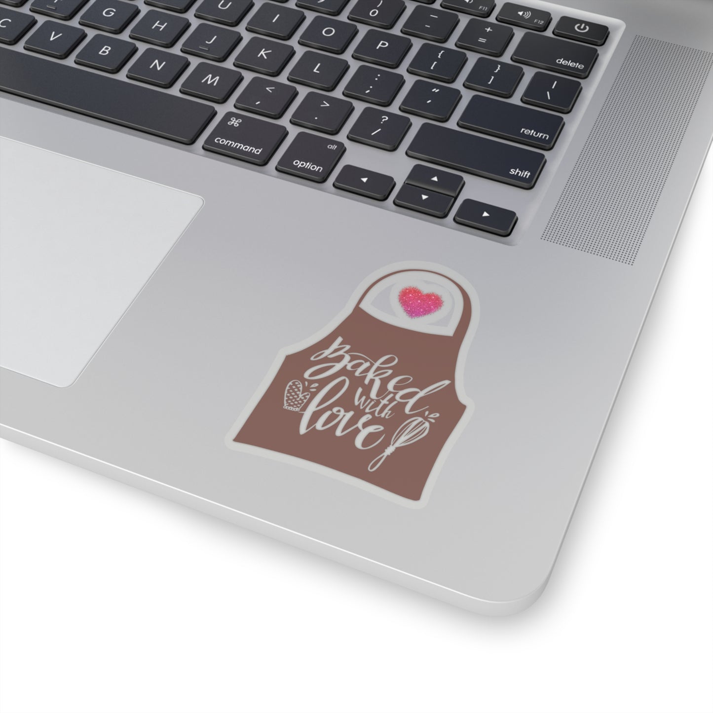 “Baked With Love” Apron image - Kiss-Cut Stickers