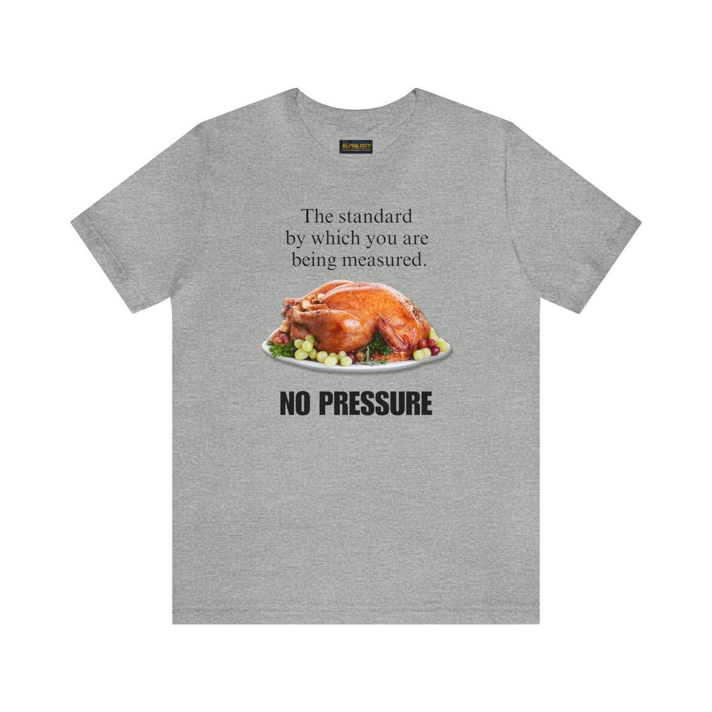 Snarky Thanksgiving: "The standard by which you are being measured. No Pressure" T-Shirt