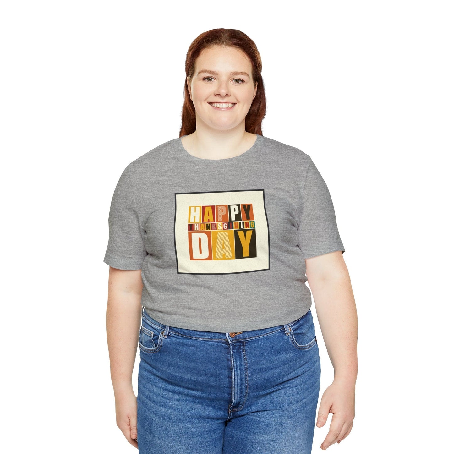Happy Thanksgiving: "Happy Thanksgiving Day" Artsy Design T-Shirt