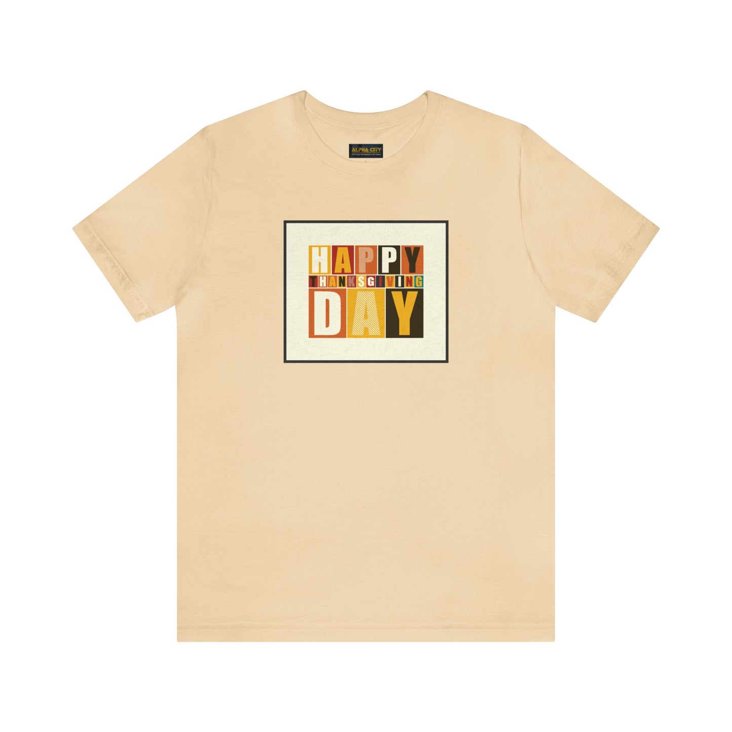 Happy Thanksgiving: "Happy Thanksgiving Day" Artsy Design T-Shirt