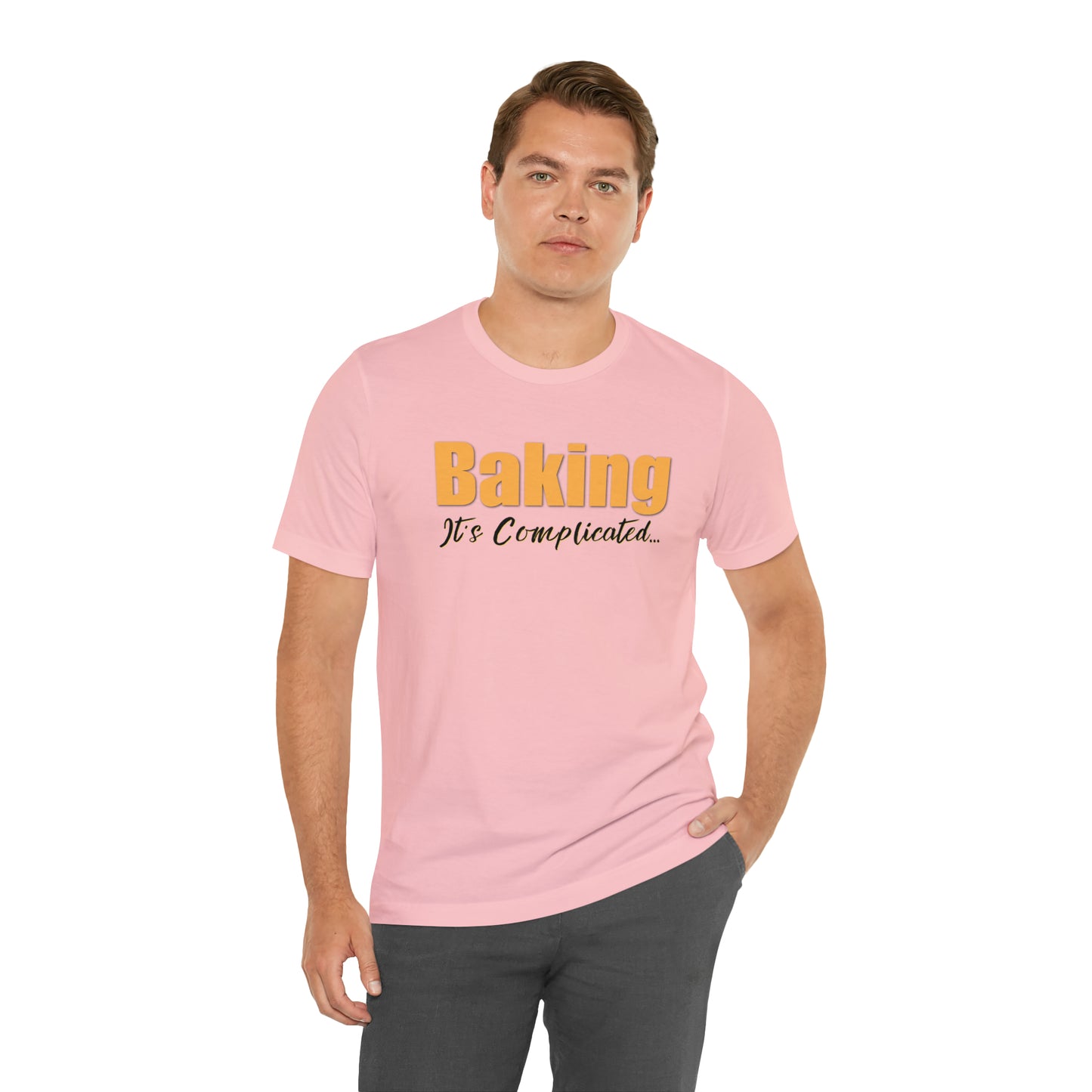 “Baking: It's Complicated...” Bella + Canvas 3001 Unisex Jersey Short Sleeve Tee