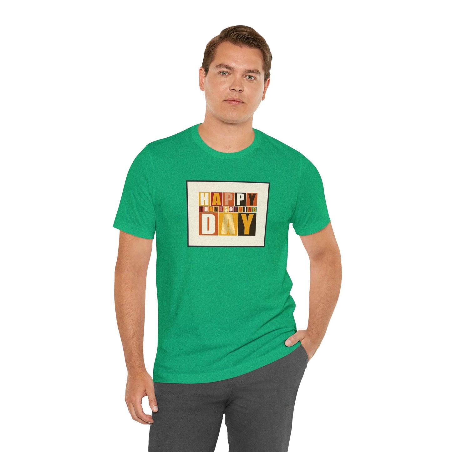 Happy Thanksgiving: "Happy Thanksgiving Day" Artsy Design T-Shirt