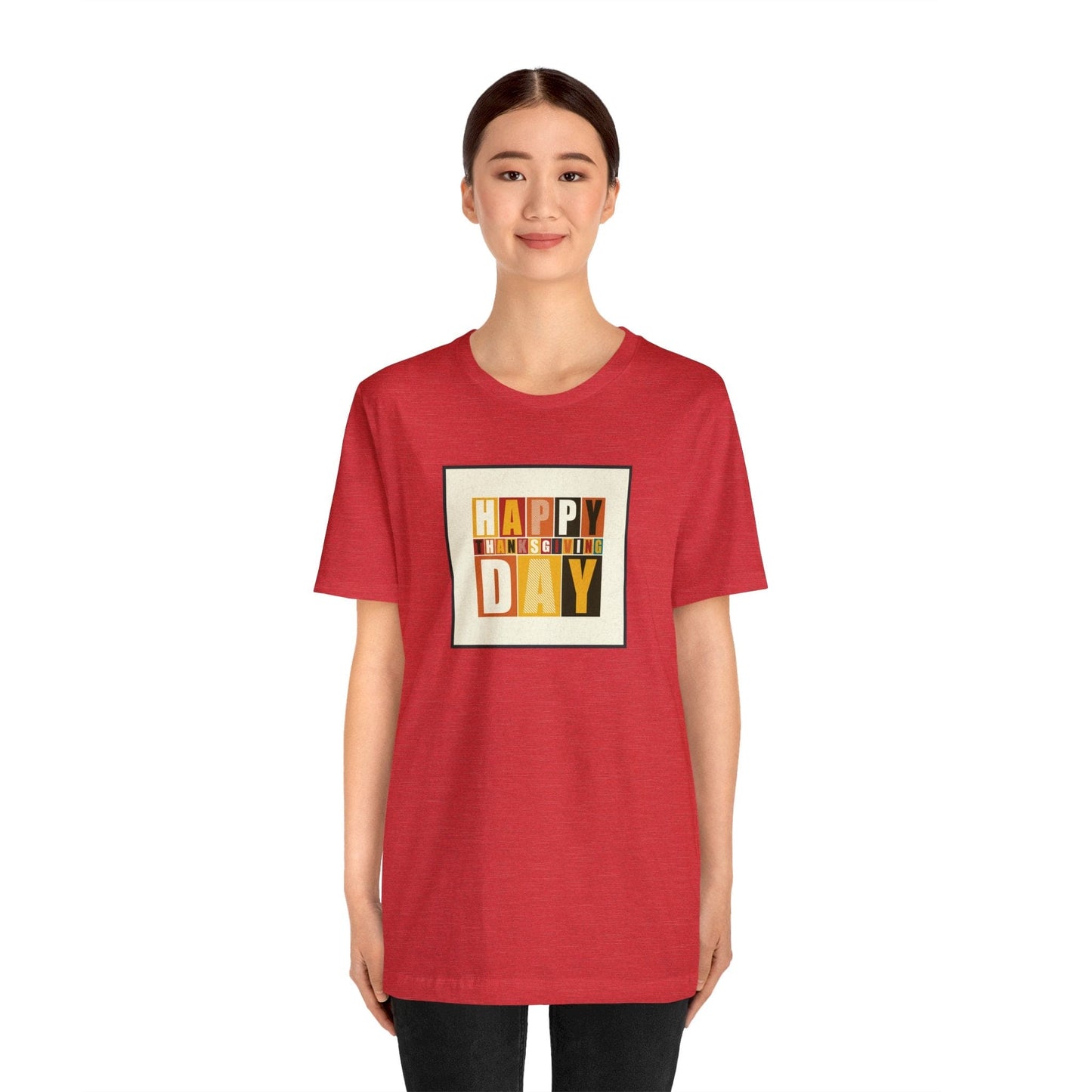Happy Thanksgiving: "Happy Thanksgiving Day" Artsy Design T-Shirt