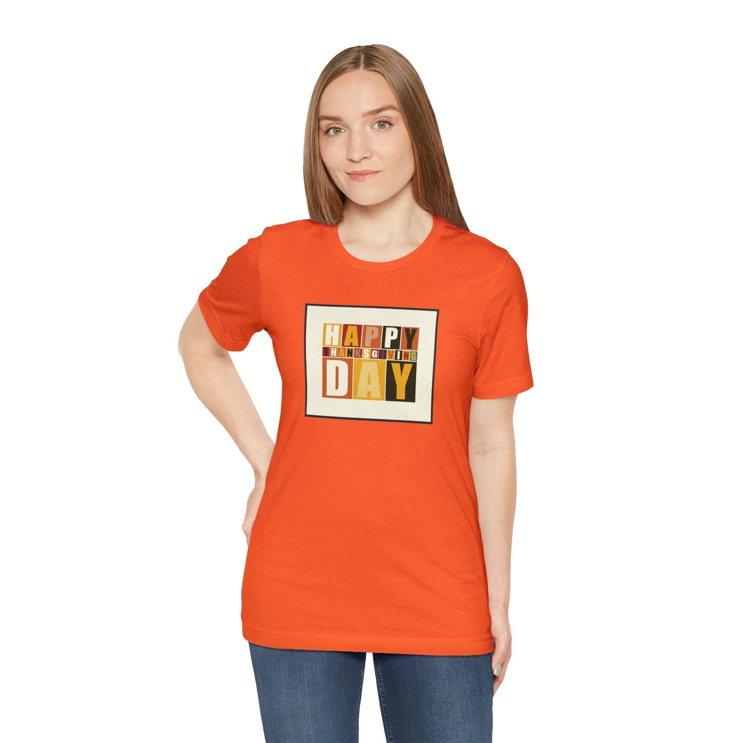 Happy Thanksgiving: "Happy Thanksgiving Day" Artsy Design T-Shirt