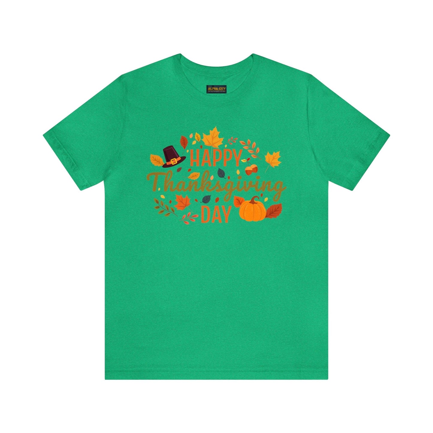 Happy Thanksgiving: “Happy Thanksgiving Day” w/Potpourri Design T-Shirt