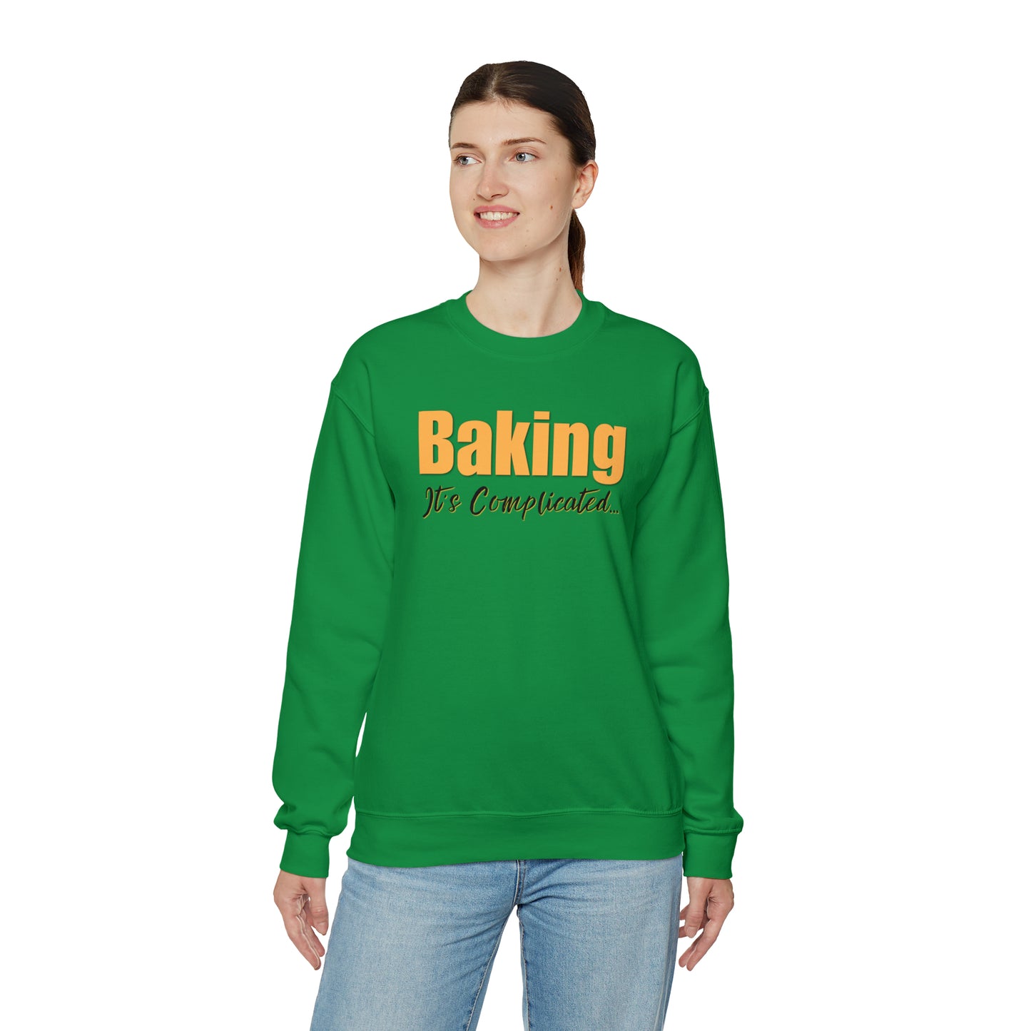 “Baking: It's Complicated...” Gildan 18000 Unisex Heavy Blend™ Crewneck Sweatshirt