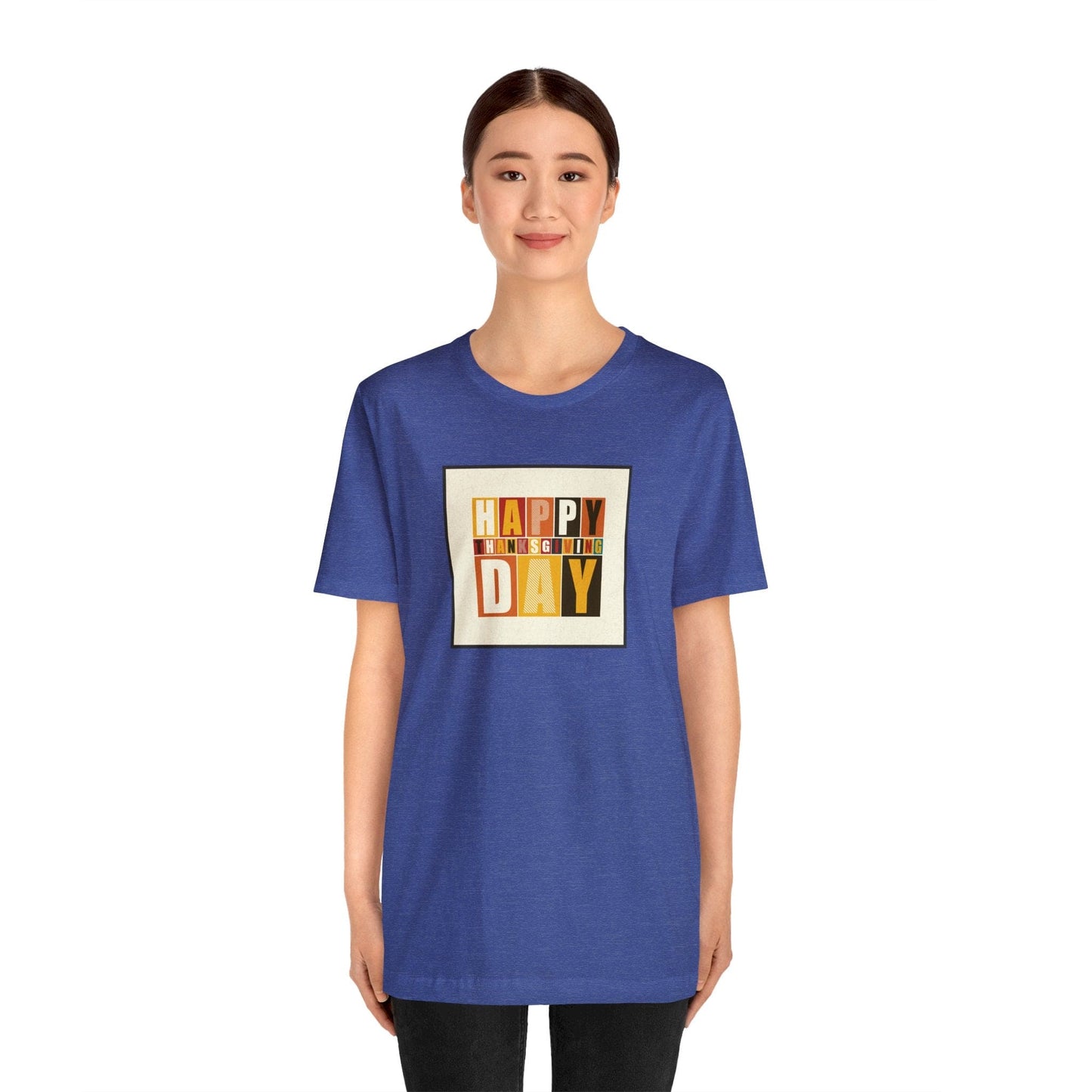 Happy Thanksgiving: "Happy Thanksgiving Day" Artsy Design T-Shirt