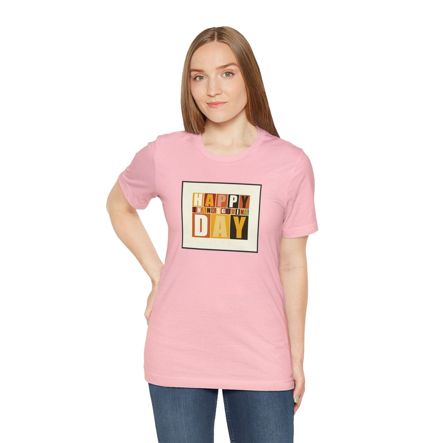 Happy Thanksgiving: "Happy Thanksgiving Day" Artsy Design T-Shirt
