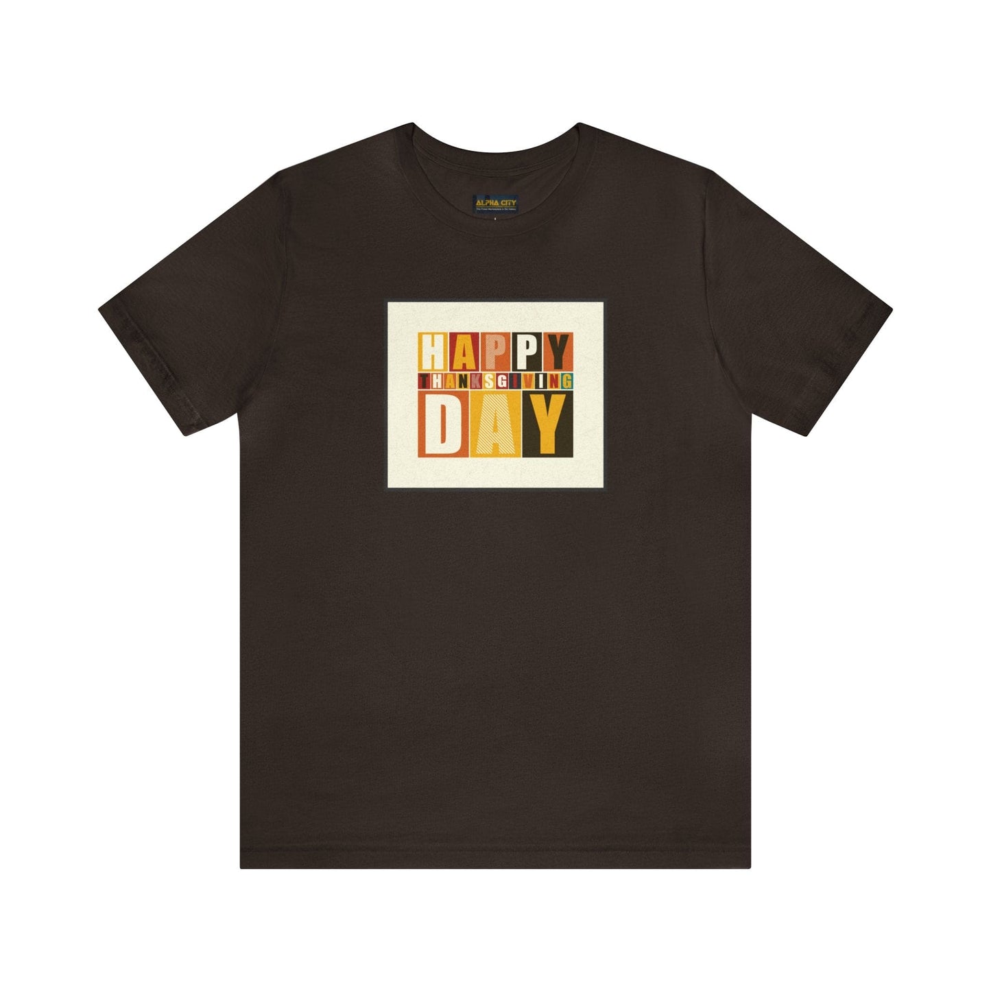 Happy Thanksgiving: "Happy Thanksgiving Day" Artsy Design T-Shirt