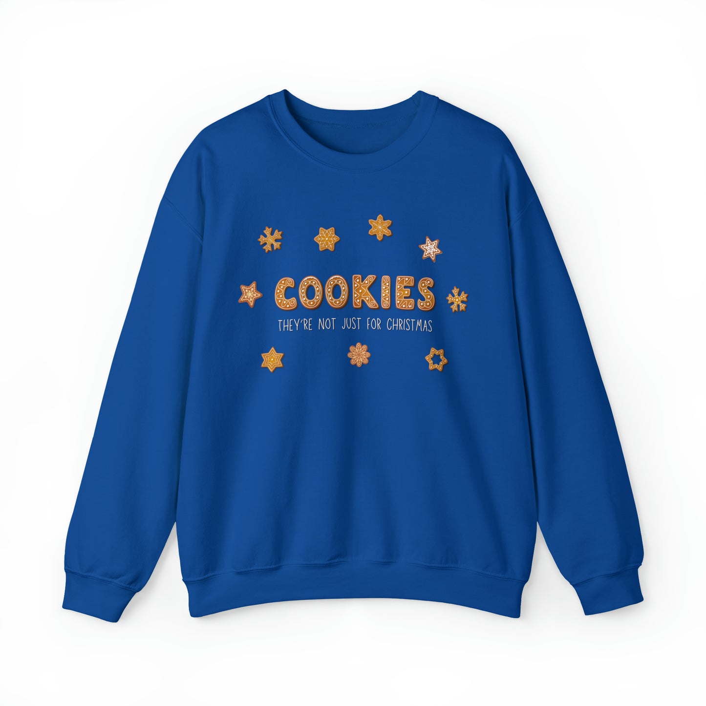 “Cookies: They're Not Just for Christmas” Gildan 18000 Unisex Heavy Blend™ Crewneck Sweatshirt