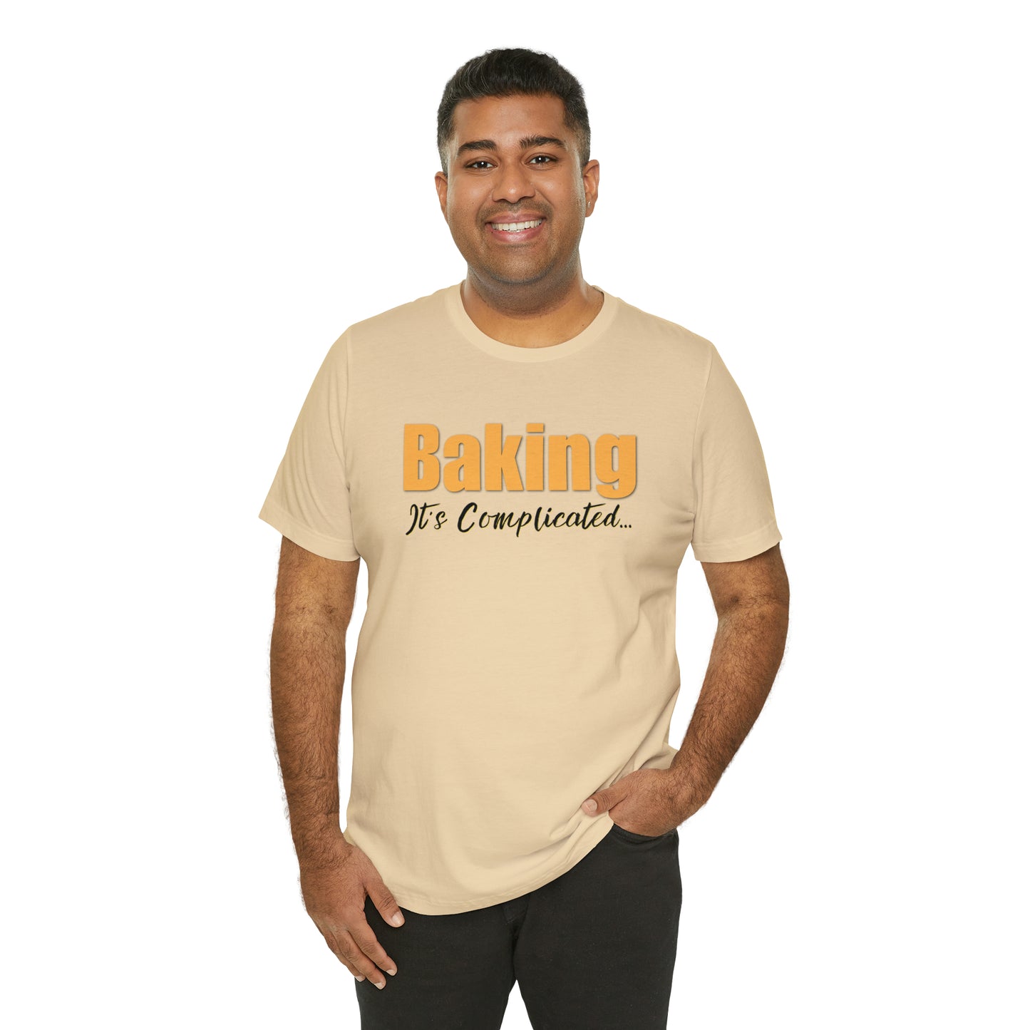 “Baking: It's Complicated...” Bella + Canvas 3001 Unisex Jersey Short Sleeve Tee