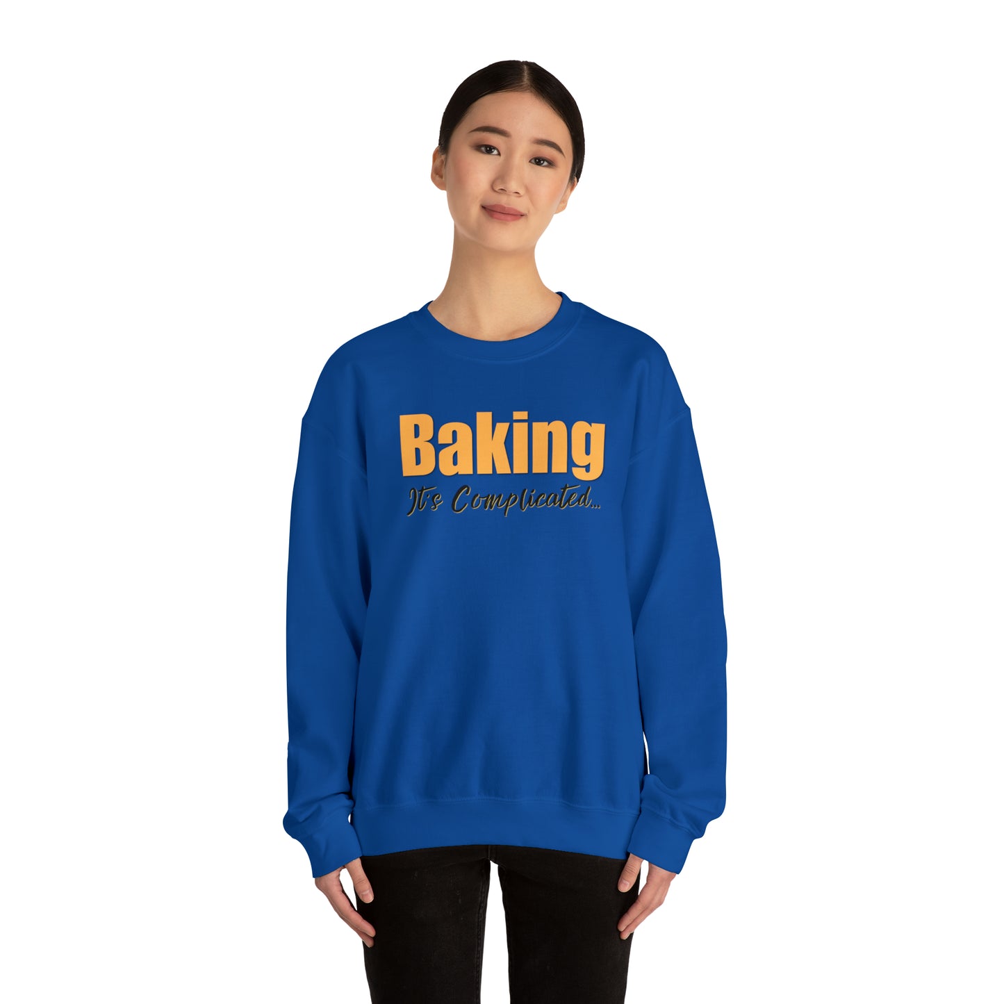 “Baking: It's Complicated...” Gildan 18000 Unisex Heavy Blend™ Crewneck Sweatshirt