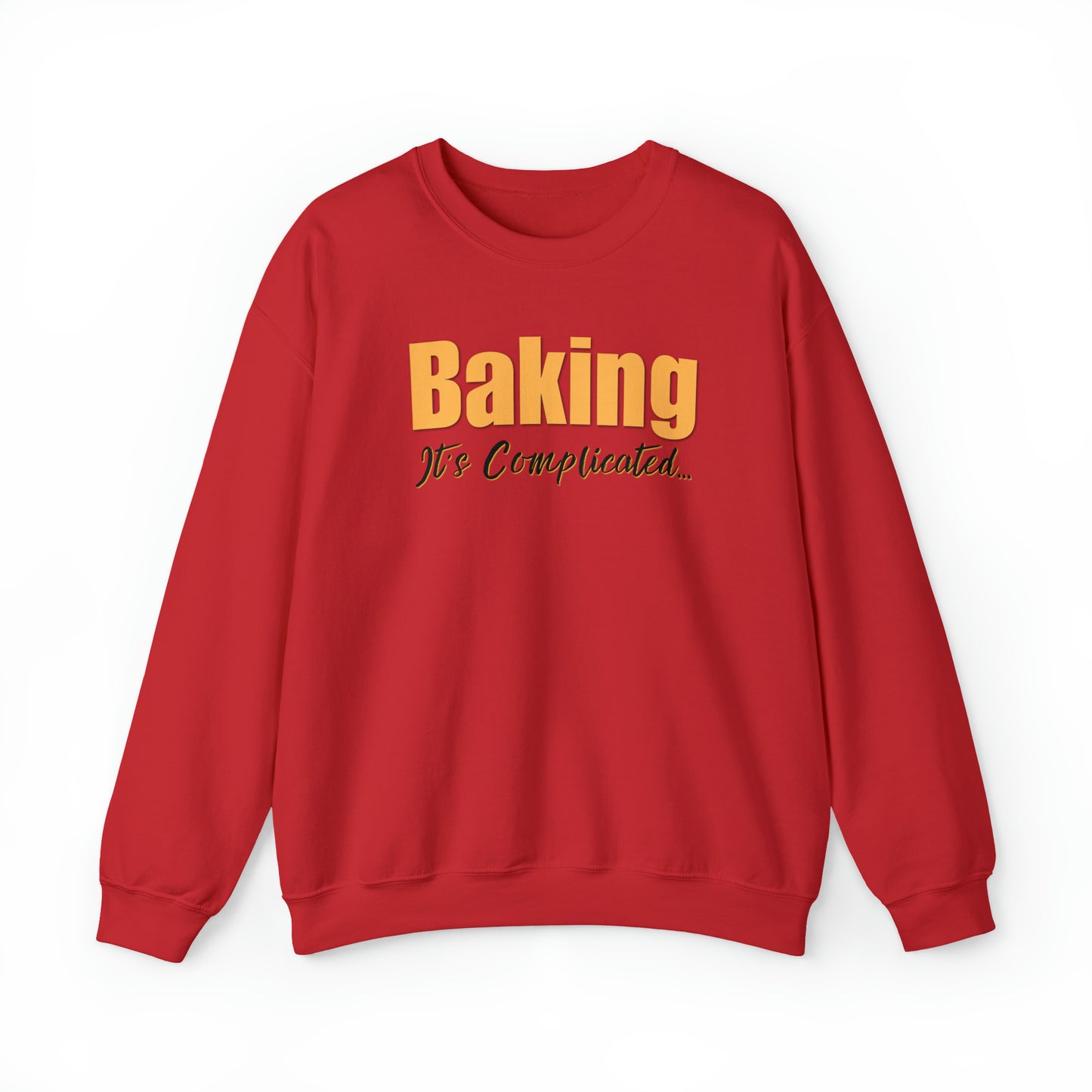 “Baking: It's Complicated...” Gildan 18000 Unisex Heavy Blend™ Crewneck Sweatshirt