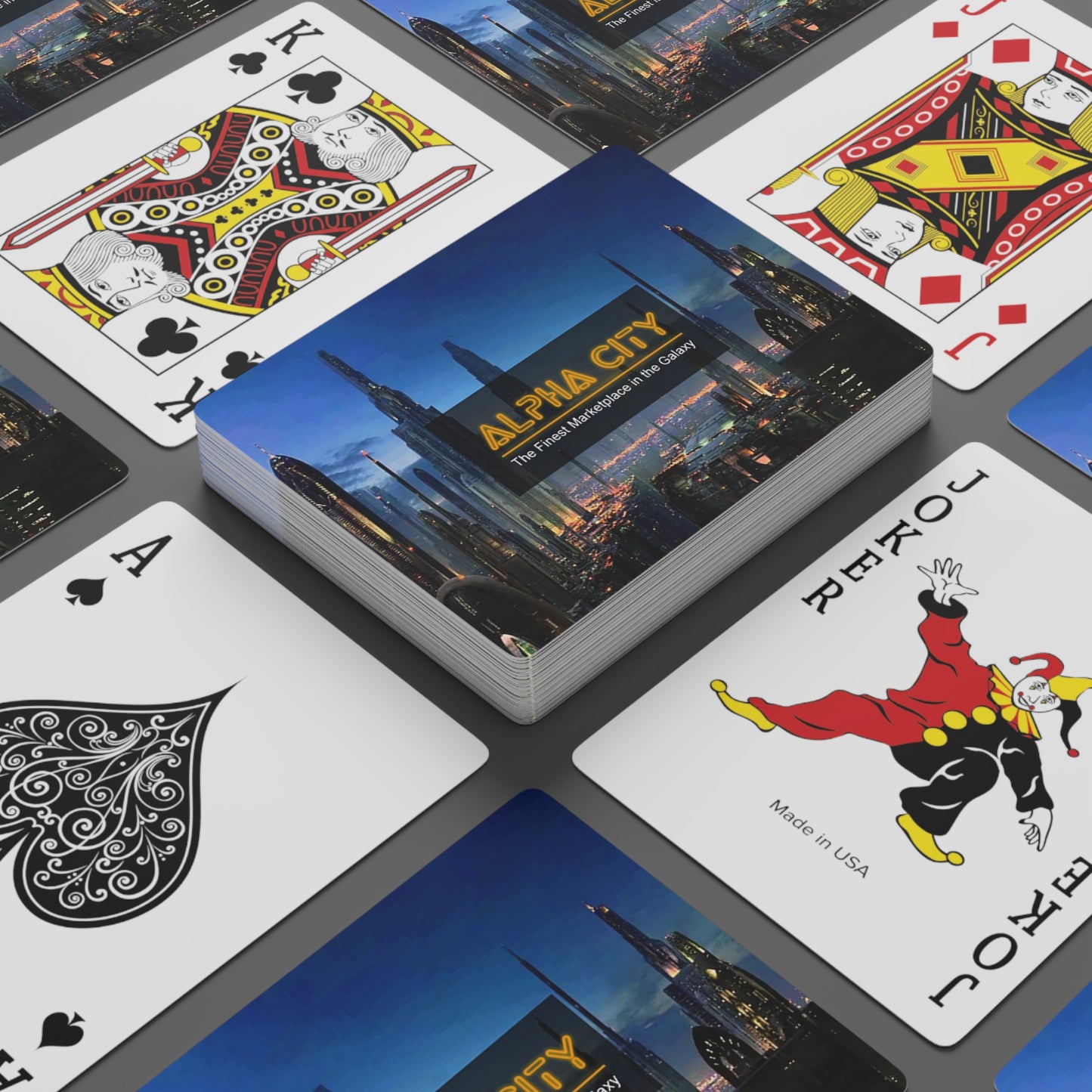Alpha City Marketplace Custom Poker Cards
