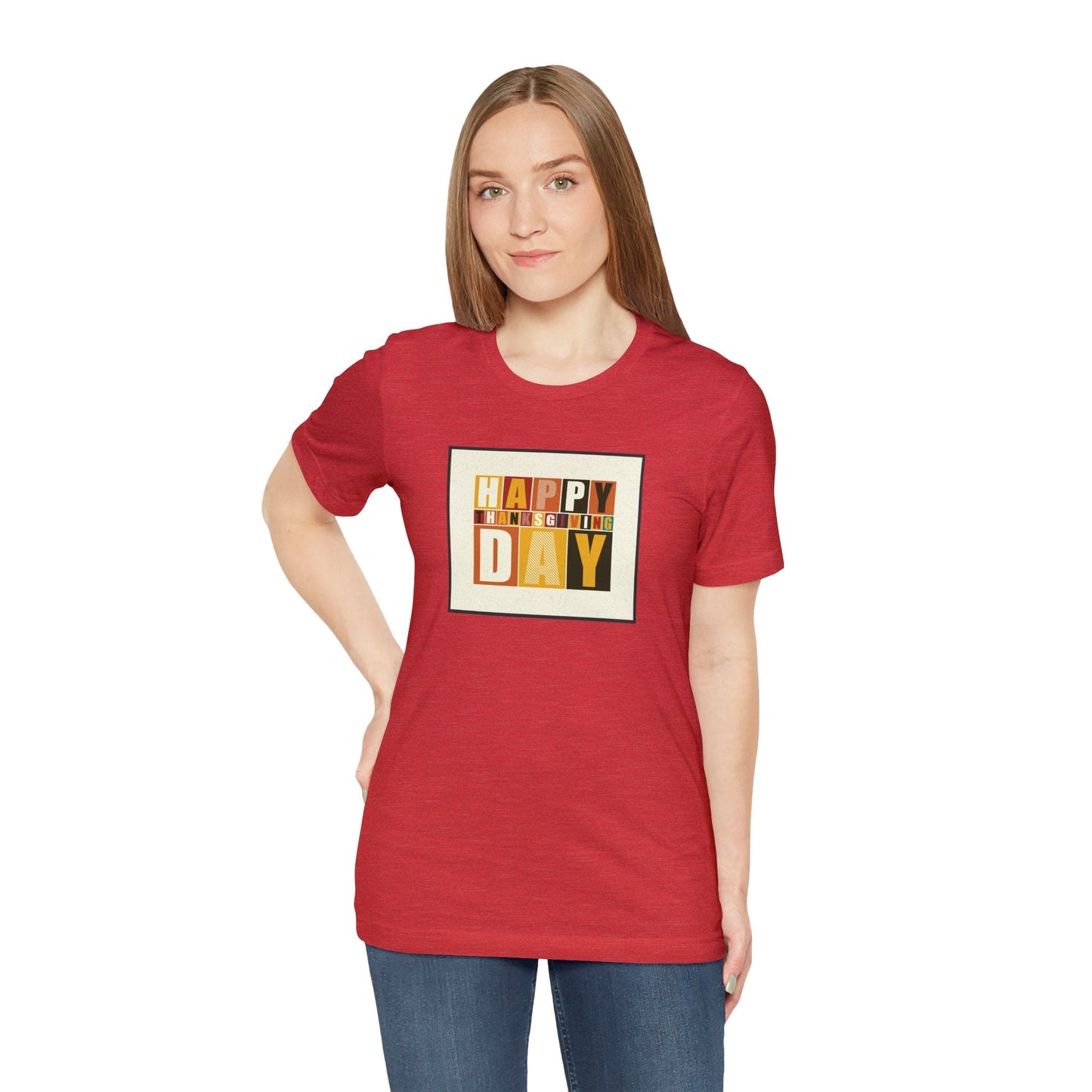 Happy Thanksgiving: "Happy Thanksgiving Day" Artsy Design T-Shirt