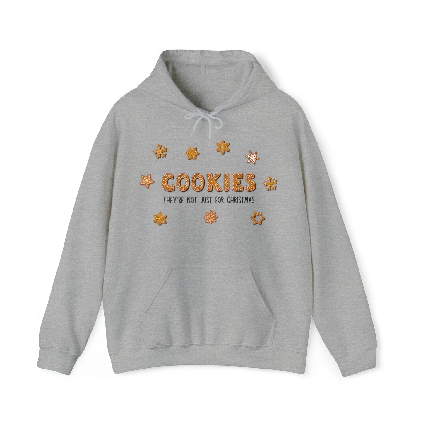“Cookies: They're Not Just for Christmas” Gildan 18500 Unisex Heavy Blend™ Hooded Sweatshirt
