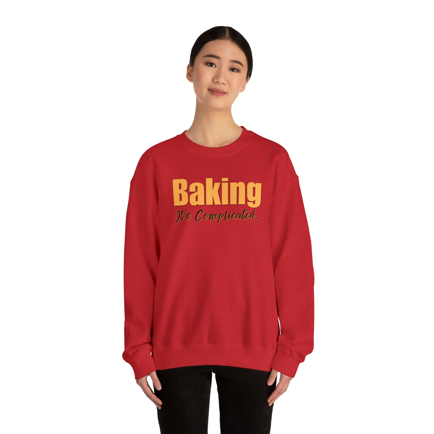 “Baking: It's Complicated...” Gildan 18000 Unisex Heavy Blend™ Crewneck Sweatshirt