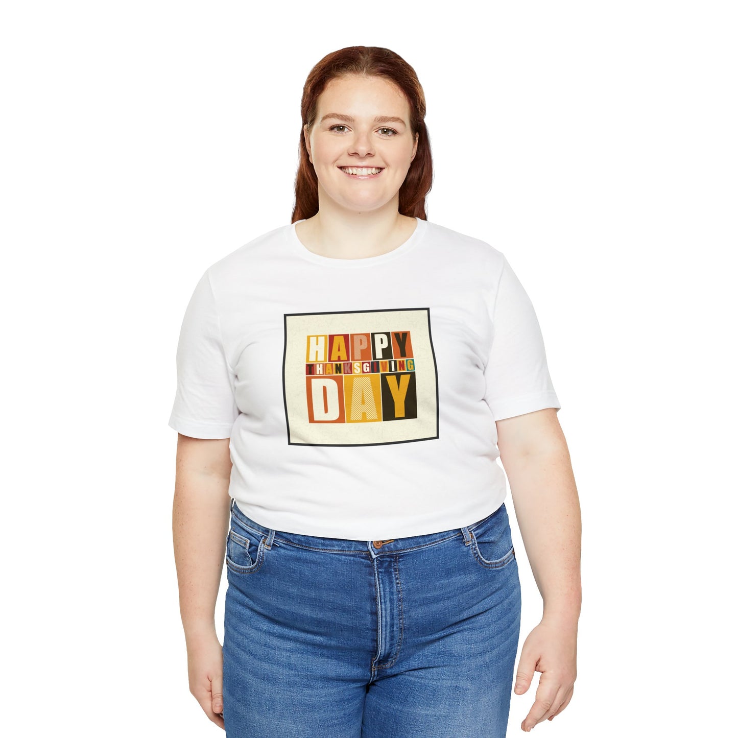 Happy Thanksgiving: "Happy Thanksgiving Day" Artsy Design T-Shirt