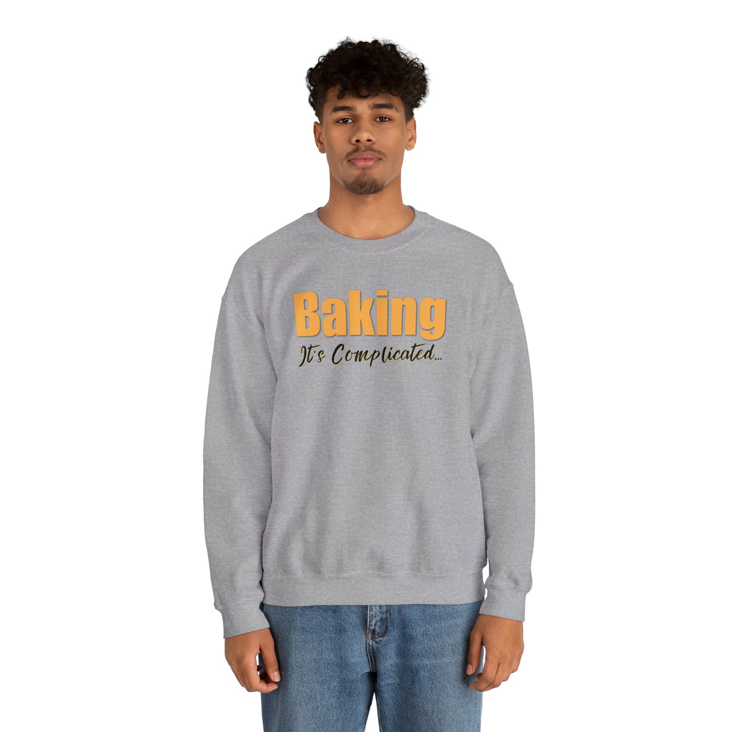 “Baking: It's Complicated...” Gildan 18000 Unisex Heavy Blend™ Crewneck Sweatshirt