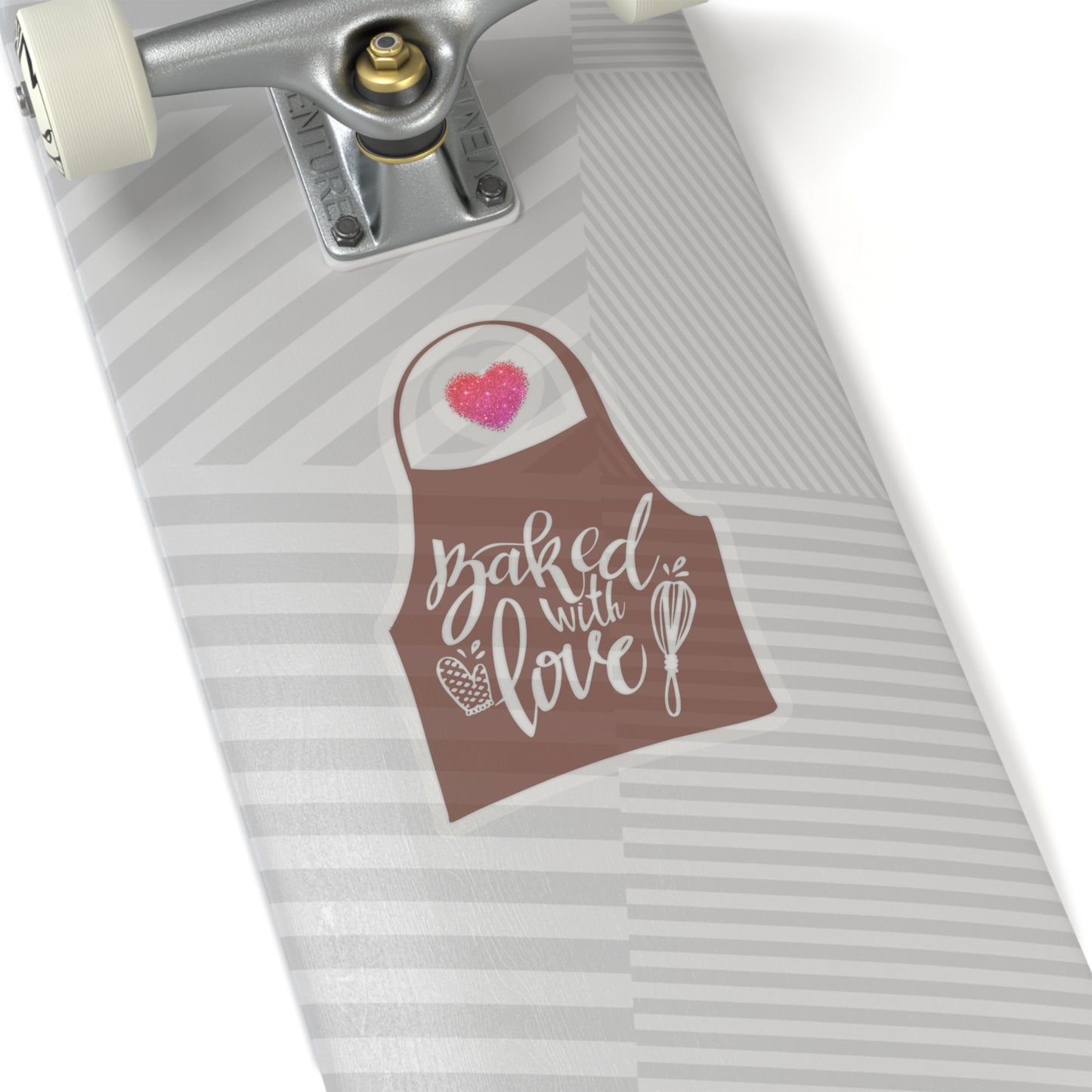 “Baked With Love” Apron image - Kiss-Cut Stickers