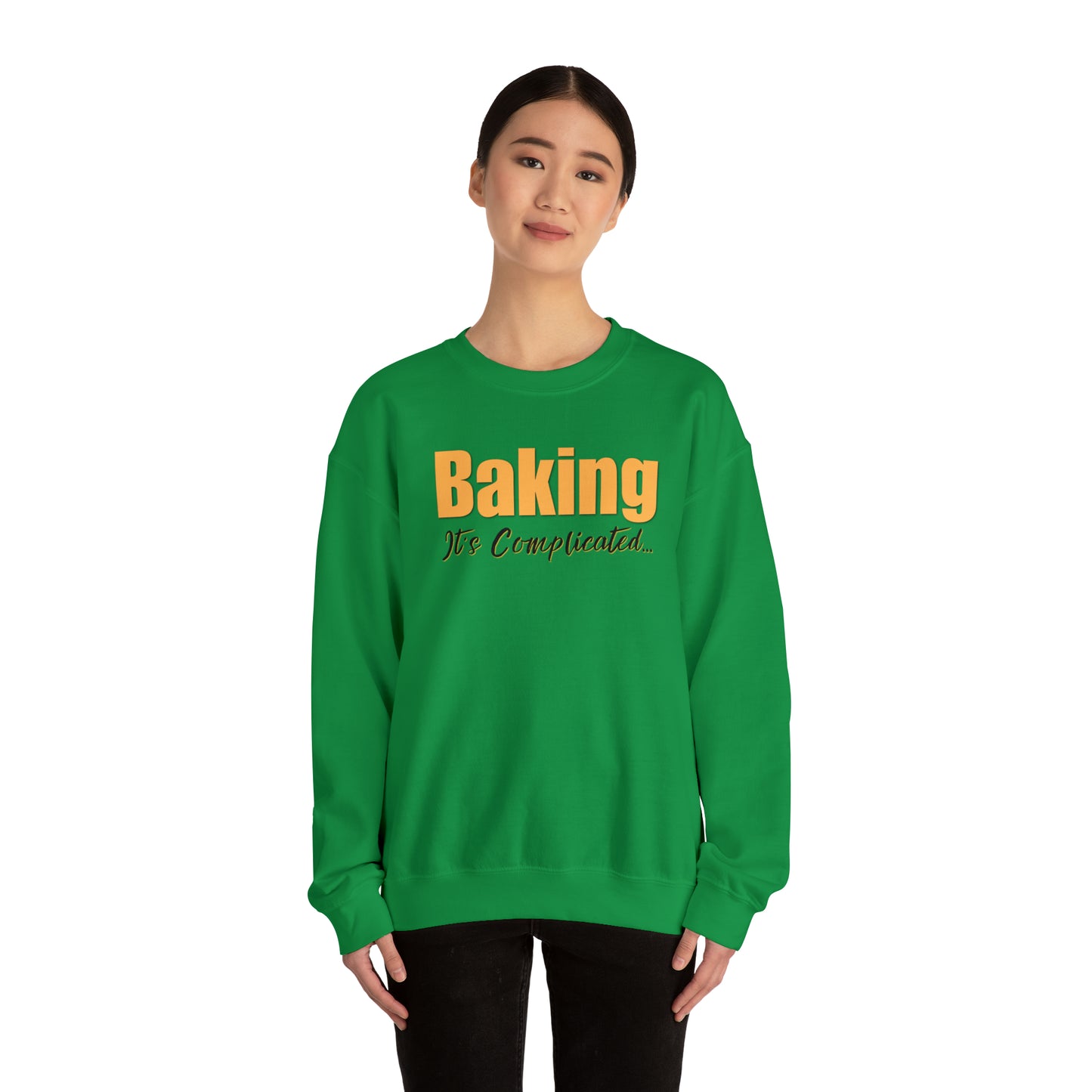 “Baking: It's Complicated...” Gildan 18000 Unisex Heavy Blend™ Crewneck Sweatshirt