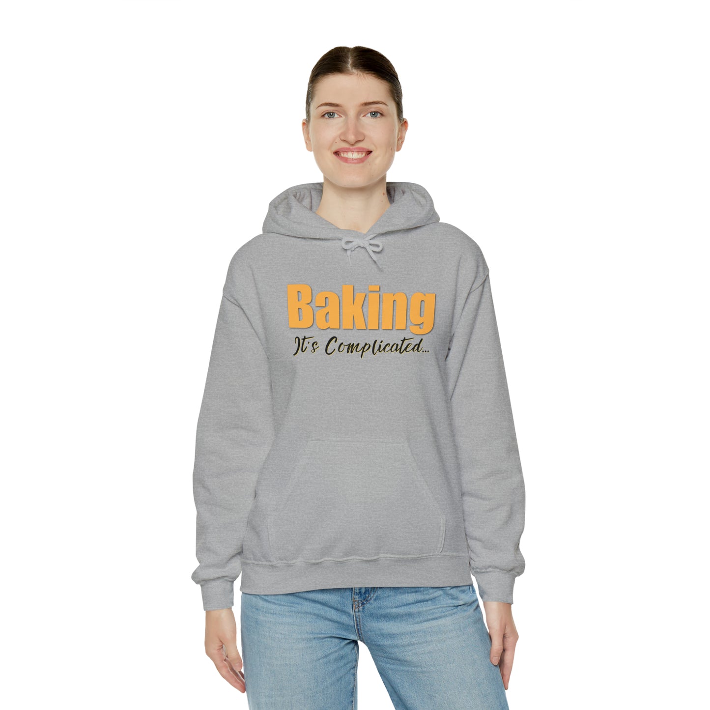 “Baking: It's Complicated...” Gildan 18500 Unisex Heavy Blend™ Hooded Sweatshirt