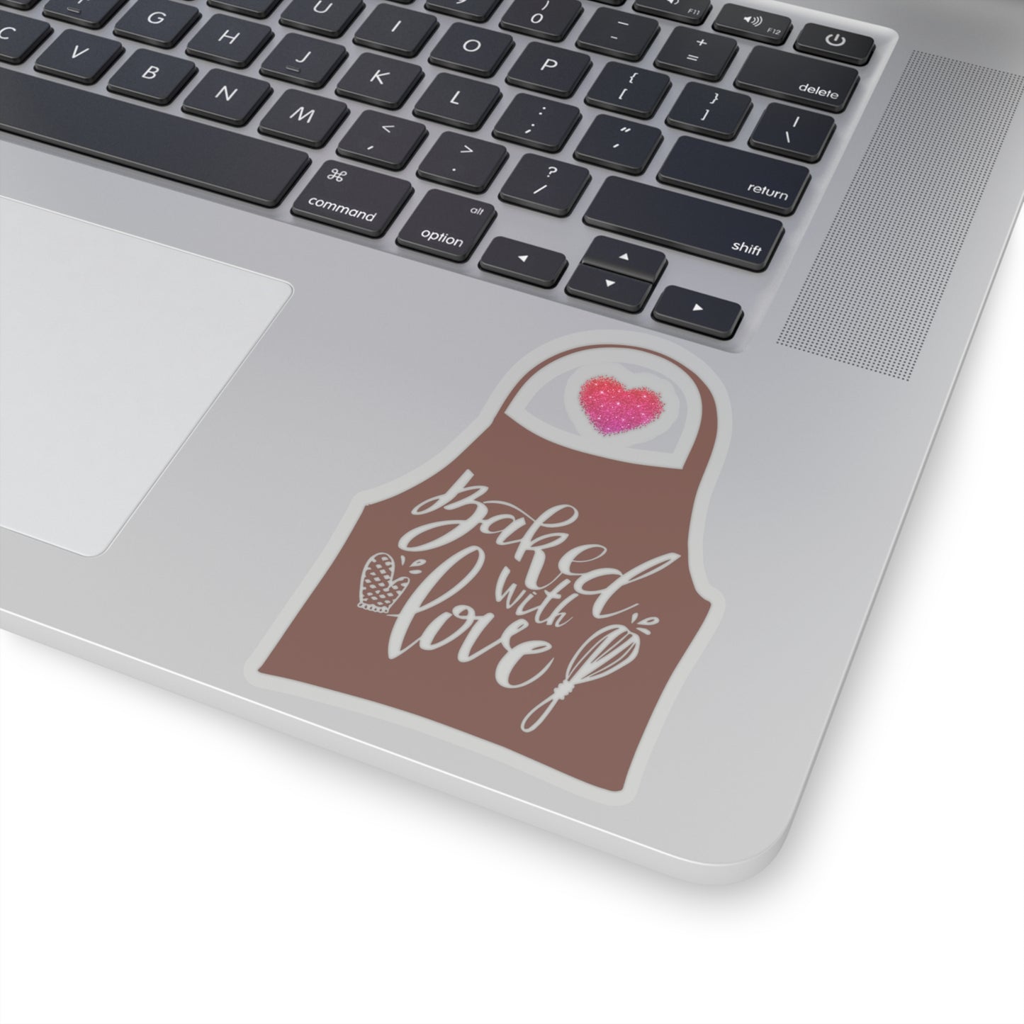 “Baked With Love” Apron image - Kiss-Cut Stickers
