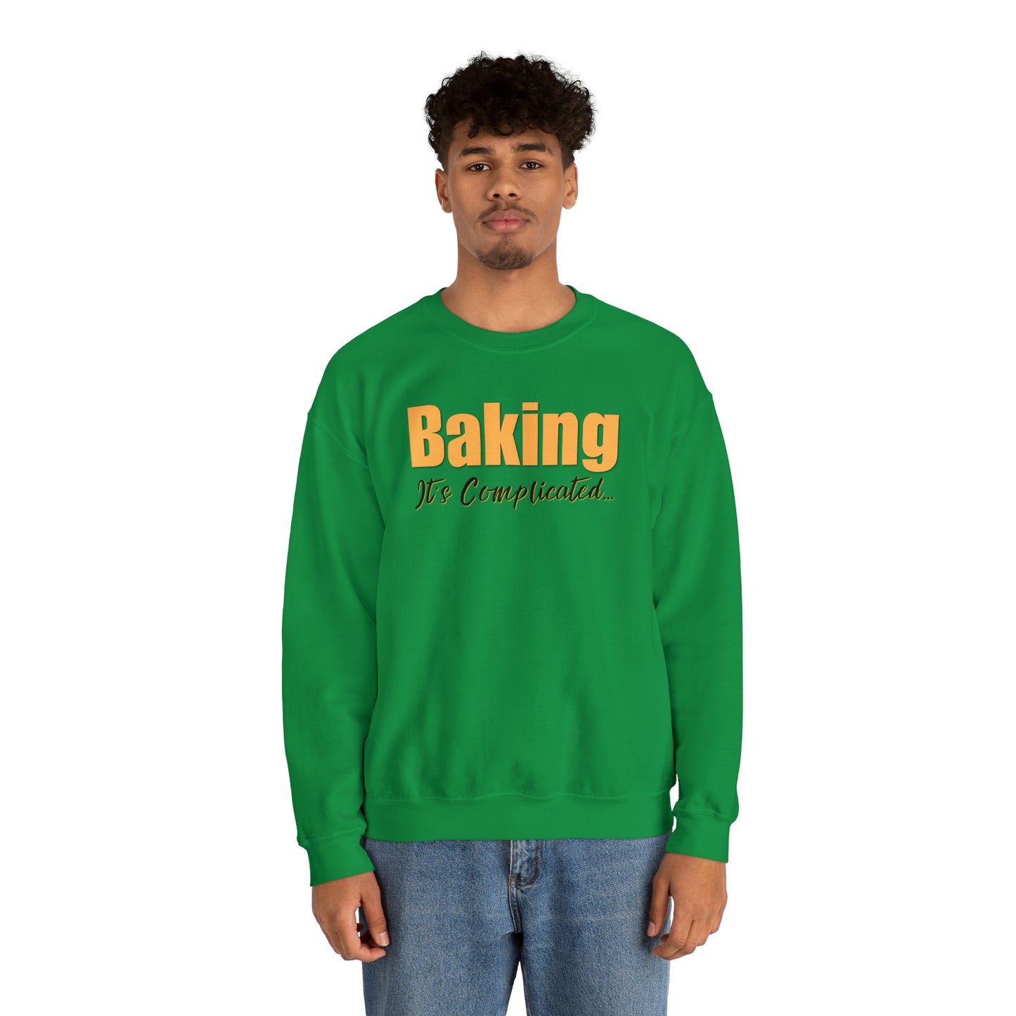 “Baking: It's Complicated...” Gildan 18000 Unisex Heavy Blend™ Crewneck Sweatshirt