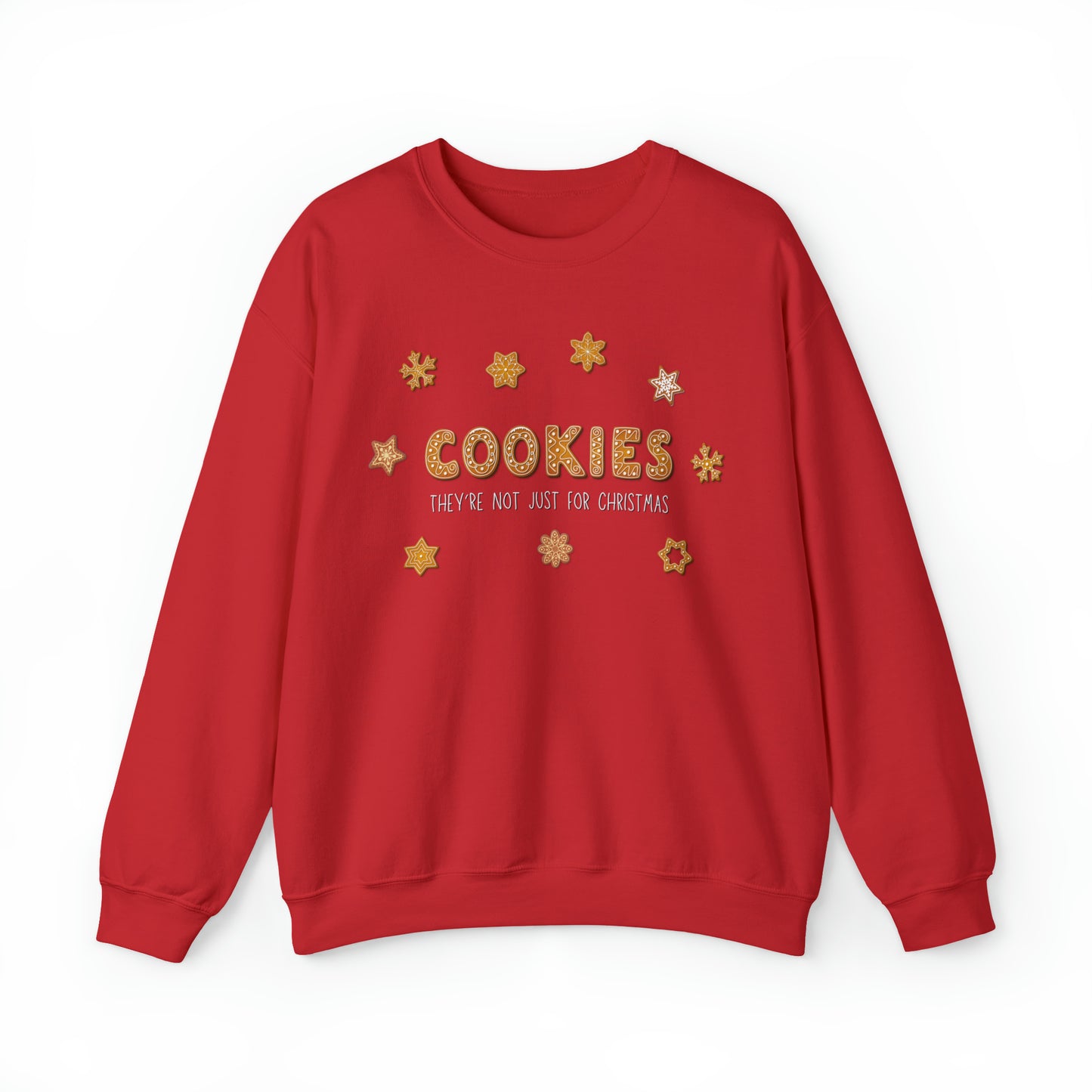 “Cookies: They're Not Just for Christmas” Gildan 18000 Unisex Heavy Blend™ Crewneck Sweatshirt