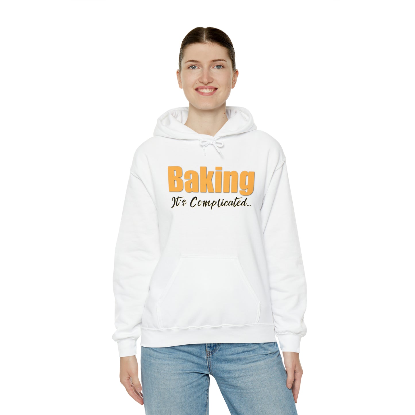 “Baking: It's Complicated...” Gildan 18500 Unisex Heavy Blend™ Hooded Sweatshirt