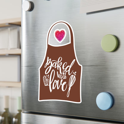 “Baked With Love” Apron image - Kiss-Cut Vinyl Decal