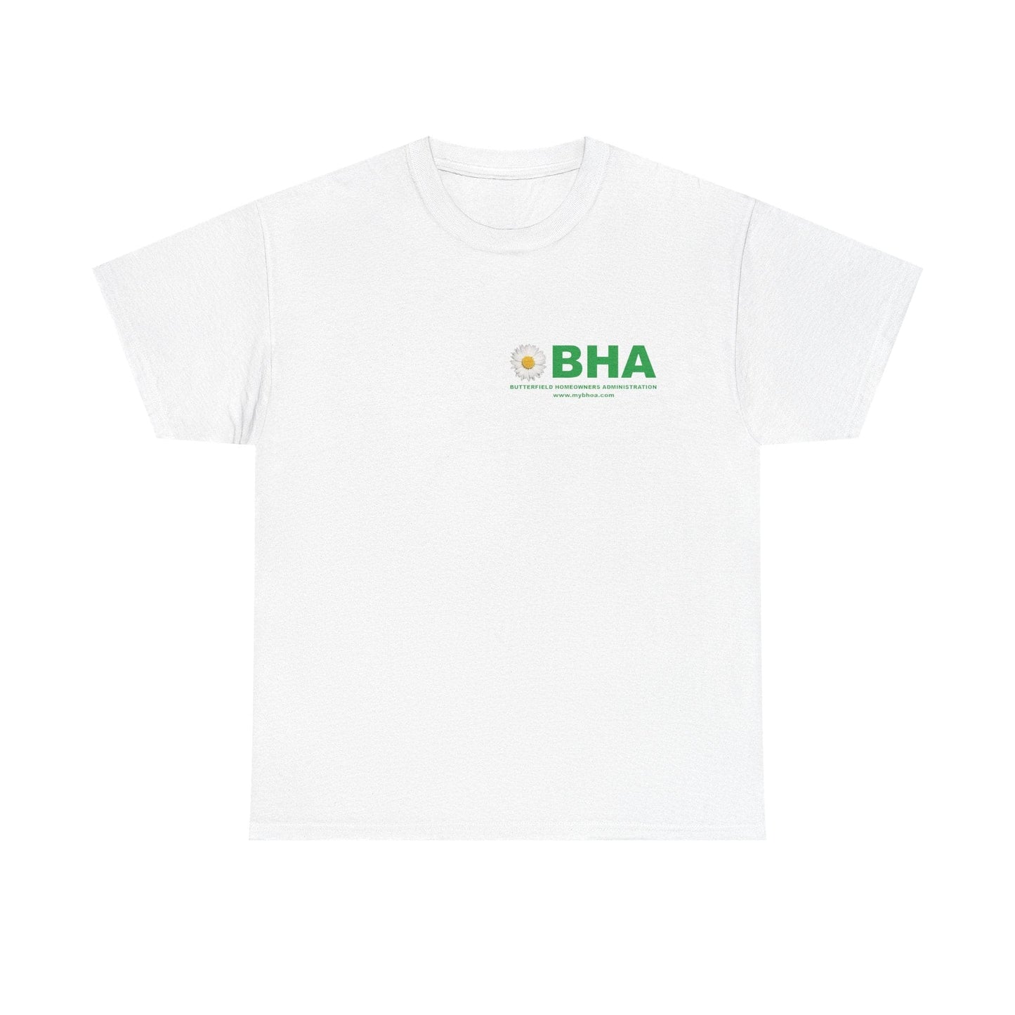 BHA Unisex Heavy Cotton Tee - Minimalist Eco-Friendly Design